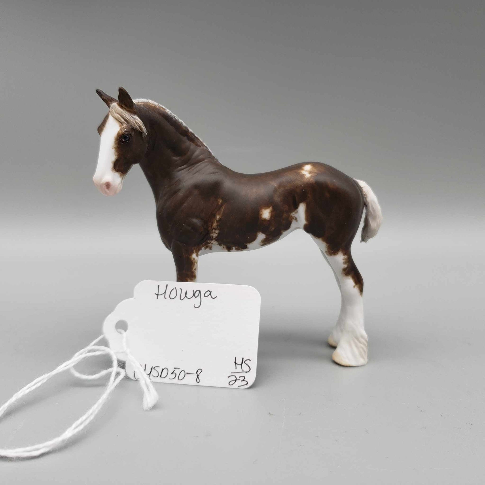 Howga OOAK Flaxen Chestnut Splash Draft Chip By Andrea Thomason Holiday Sale HS23