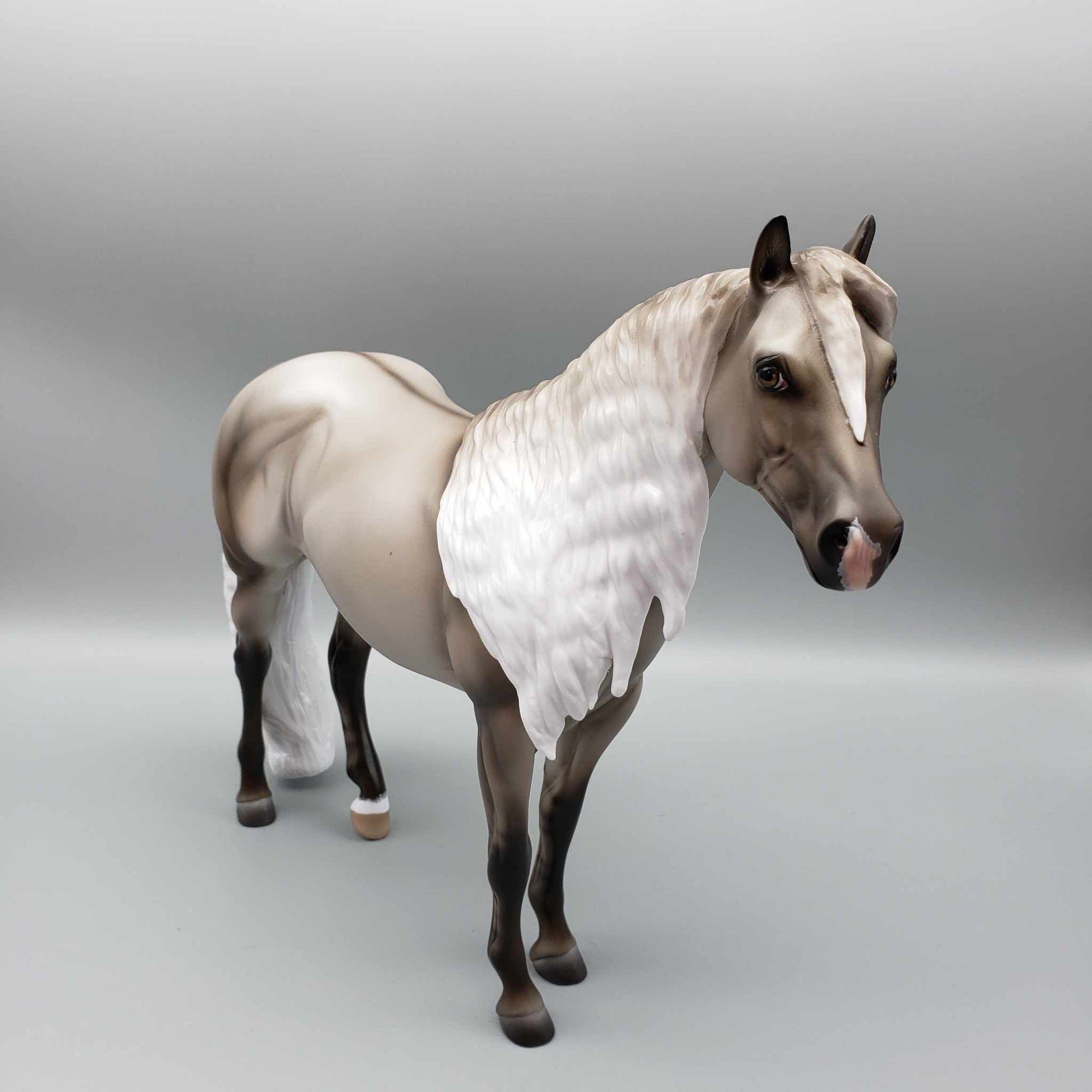 Silver Touch of Winter OOAK Silver Grulla ISH By Ashley Palmer Holiday Best Offers 12/11/23