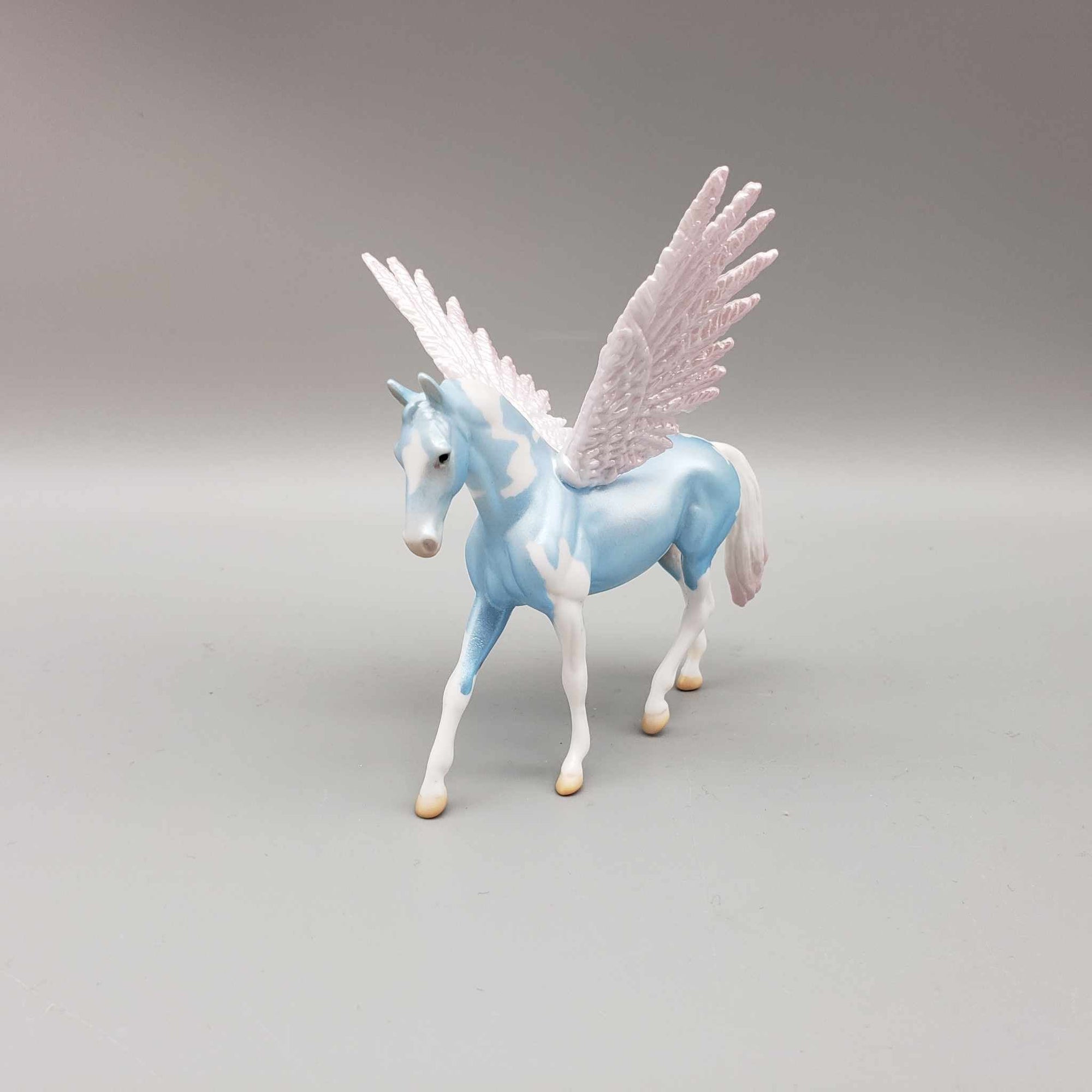 Flutter OOAK Deco Pearl Blue Angel Wing Warmblood Chip By  Angela Marleau Holiday Sale HS23