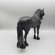 Warhawk OOAK Dappled Black Frisian Andalusian By Caroline Boydston Best Offer 11/13/23