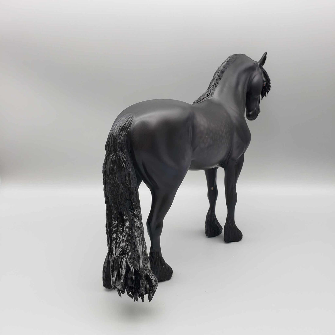 Warhawk OOAK Dappled Black Frisian Andalusian By Caroline Boydston Best Offer 11/13/23