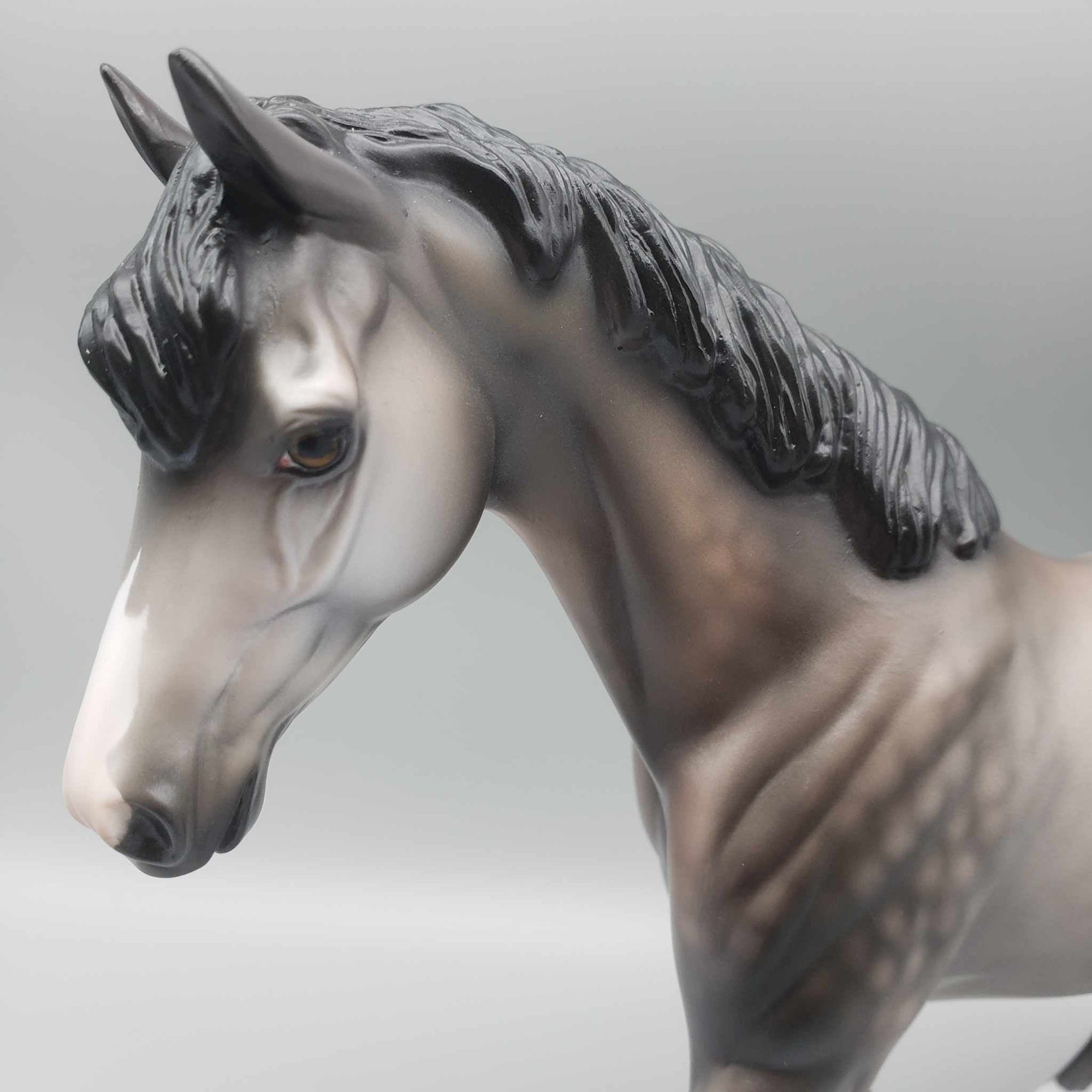 Tinsel Town OOAK Dappled Rose Gray Pony By Jess Hamill Holiday Sale HS23