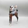 Always With You OOAK Bay Arab Fairy Foal with Iridescent Snow on Back and Wreath Around the Neck By Jess Hamill Holiday Best Offers 12/11/23