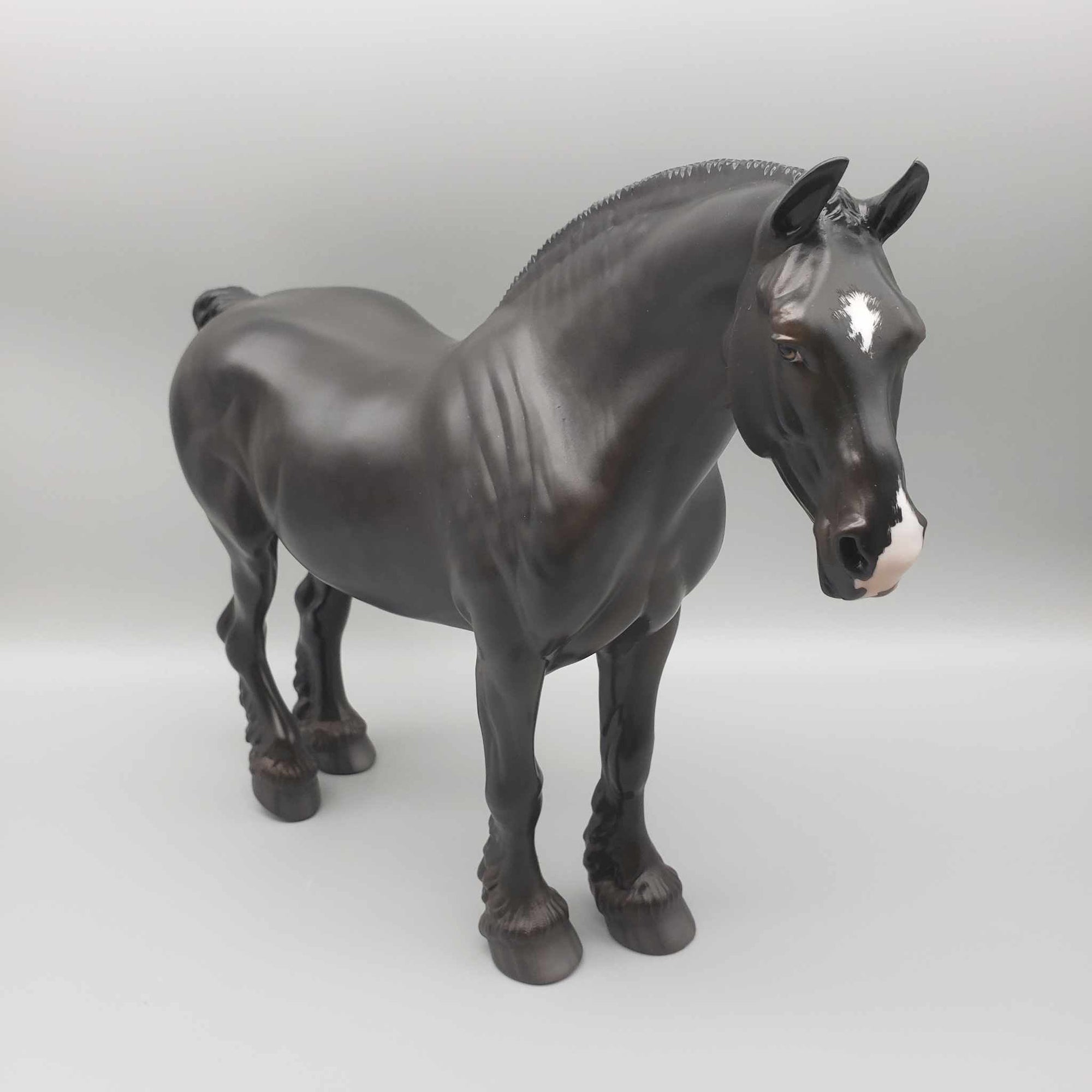 Cinnamon Coffee OOAK  Dappled Black Draft W/ Etched Star &amp; Snip By Jess Hamill Holiday Sale HS23