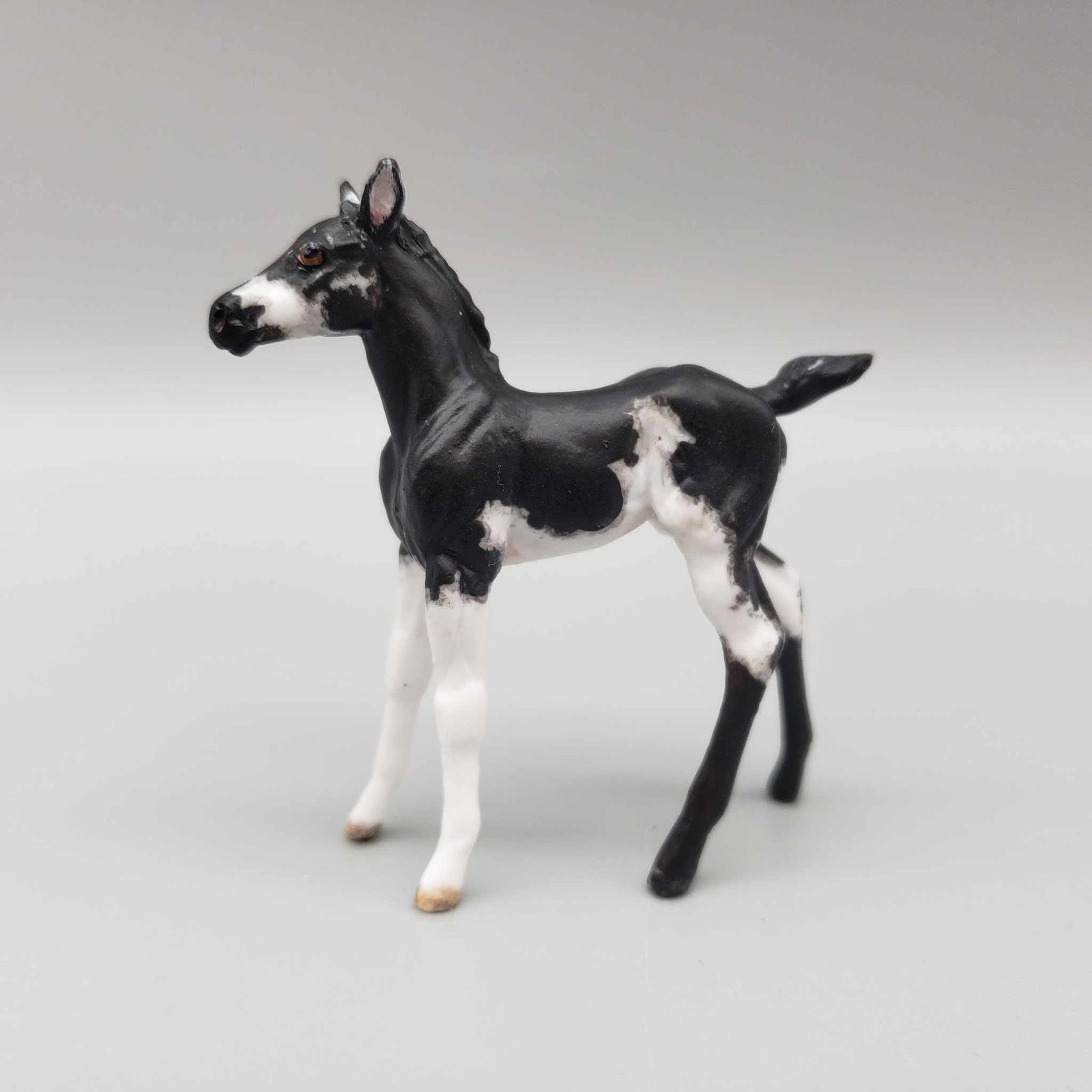 IDared OOAK Black Chip Foal Hand Painted and Customized by Andrea Thomason HS23