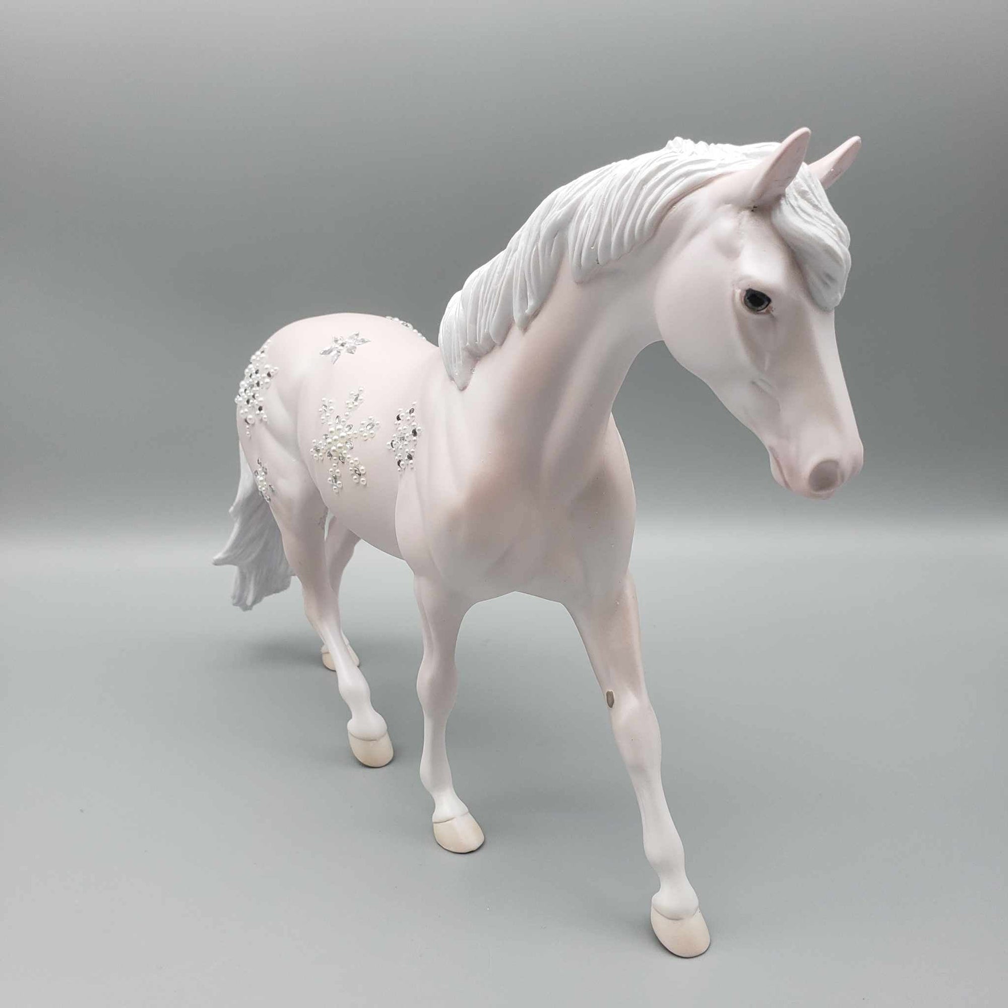 Season Sparkle OOAK Pink Bling Pony And Pillow Set By Jess Hamill Facebook Auction Holiday Sale HS23