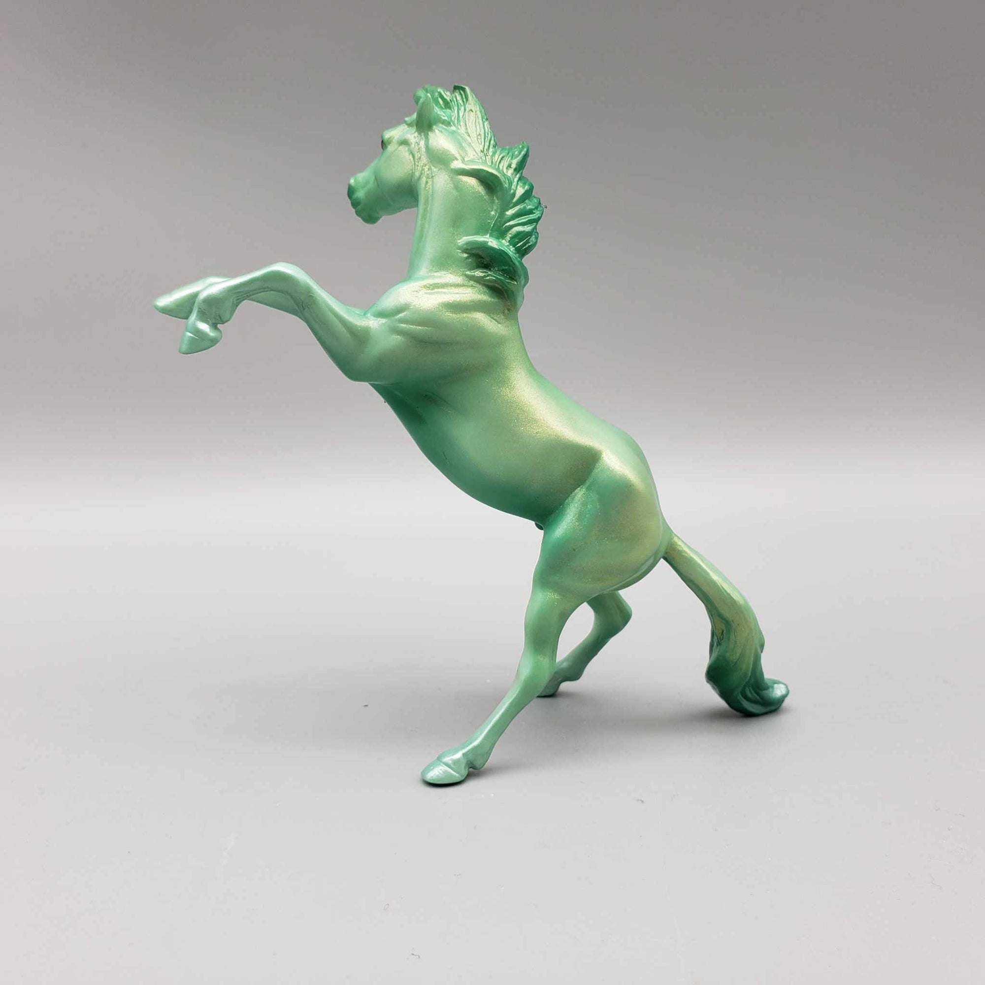 Ivy OOAK Green &amp; Gold Deco Rearing Chip By Ashley Palmer Holiday Sale HS23