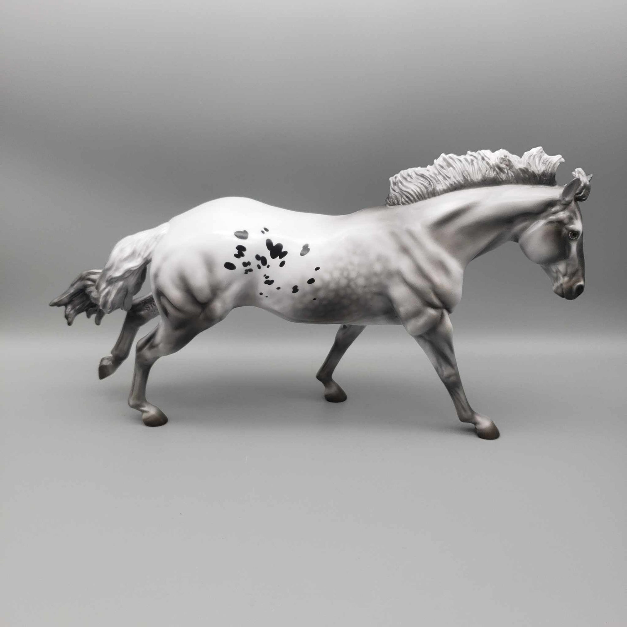 Tannenbaum OOAK Dappled Black Varnish Appaloosa Remington W/ Short Mane By Jess Hamill Holiday Sale HS23