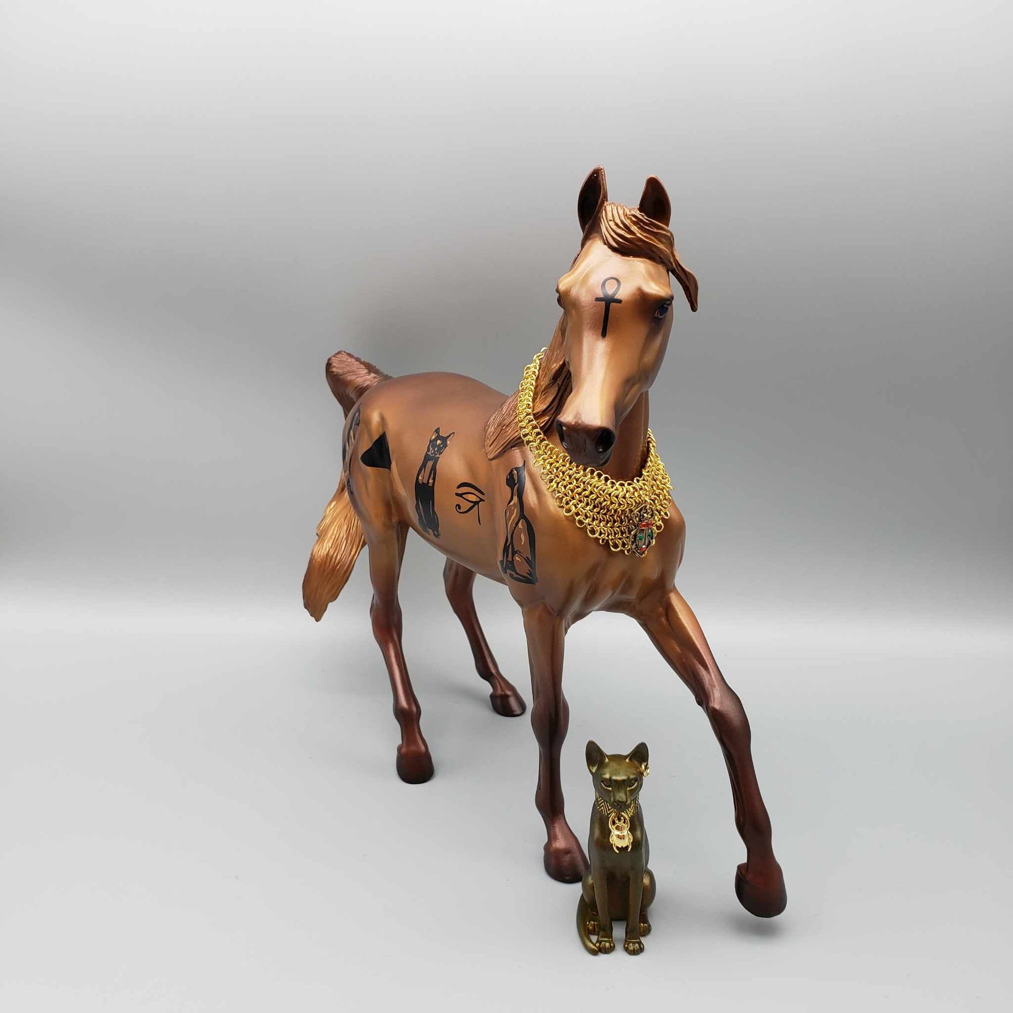 Francet IV OOAK Egyptian Cat Decorator Arab Mare Set By Caroline Boydston Best Offers Holiday Sale HS23