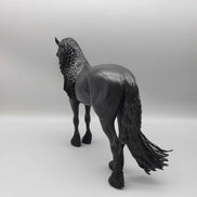 Warhawk OOAK Dappled Black Frisian Andalusian By Caroline Boydston Best Offer 11/13/23