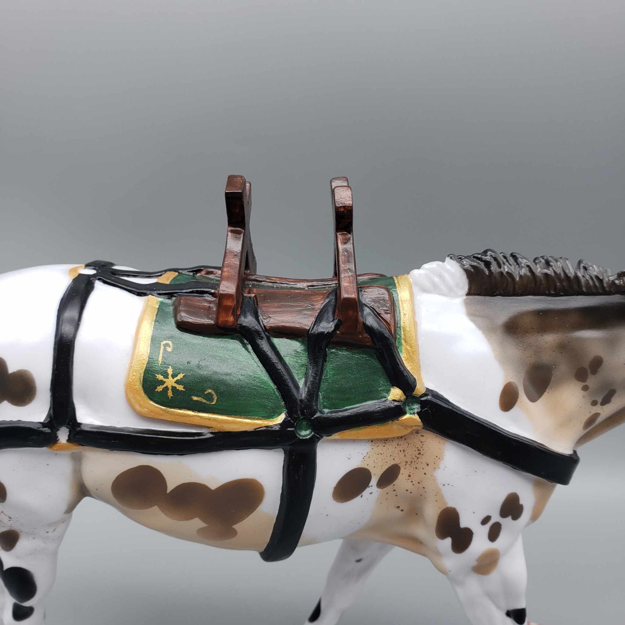 Gingerbread OOAK Appaloosa Pack Mule By Dawn Quick  Holiday Best Offers 12/11/23