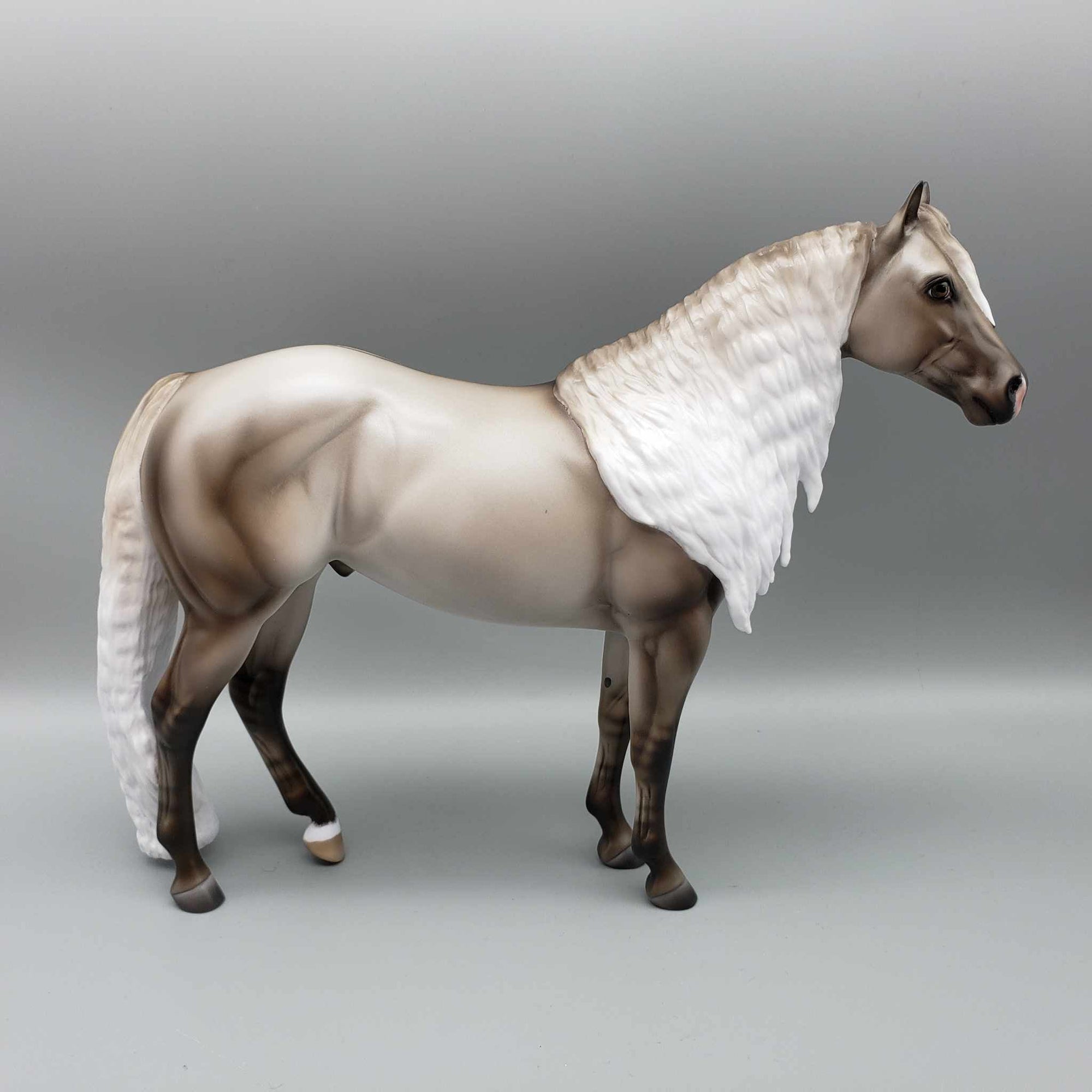 Silver Touch of Winter OOAK Silver Grulla ISH By Ashley Palmer Holiday Best Offers 12/11/23