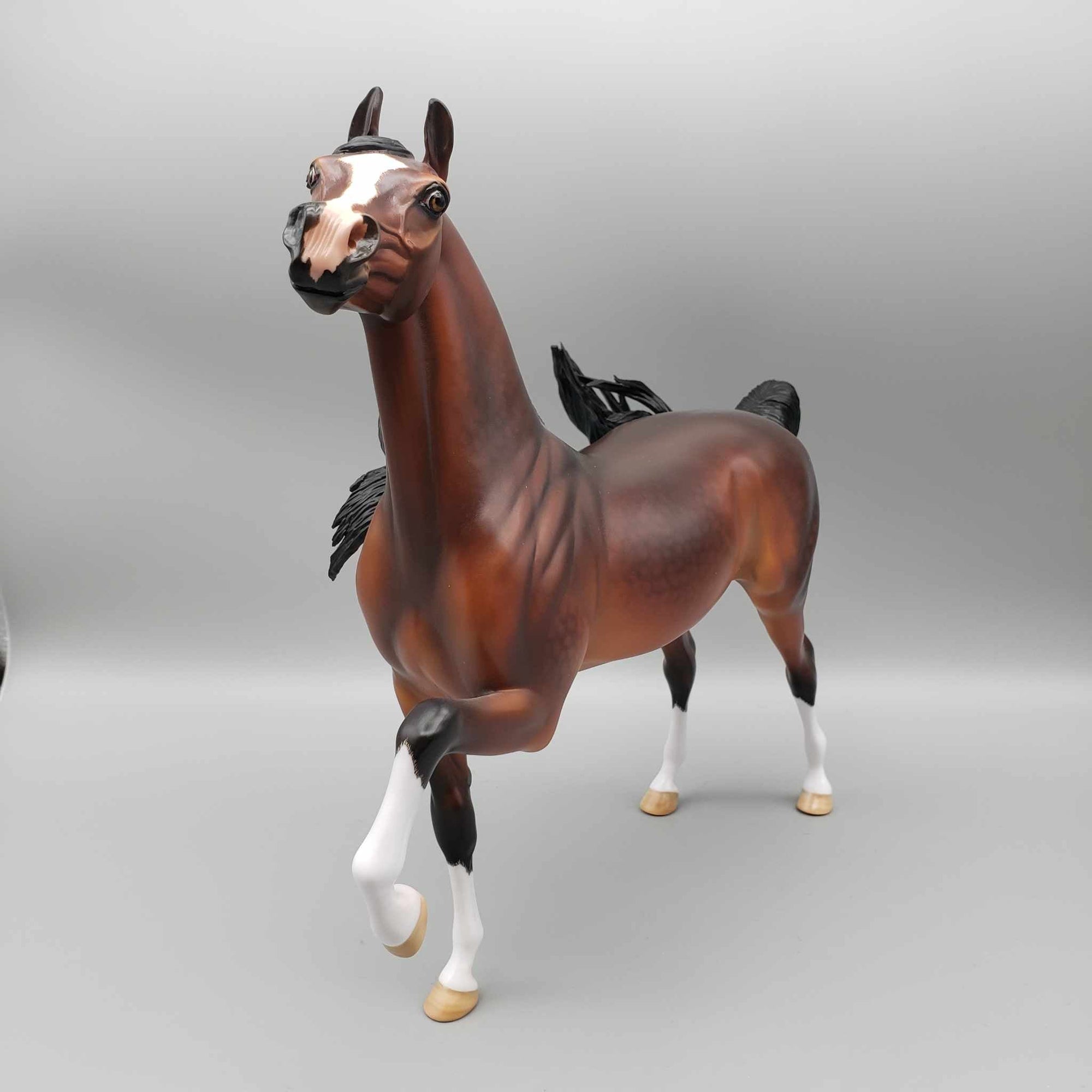 Rocking Around the Christmas Tree OOAK Custom Bay Arabian By Carrie Keller Holiday Best Offers 12/11/23