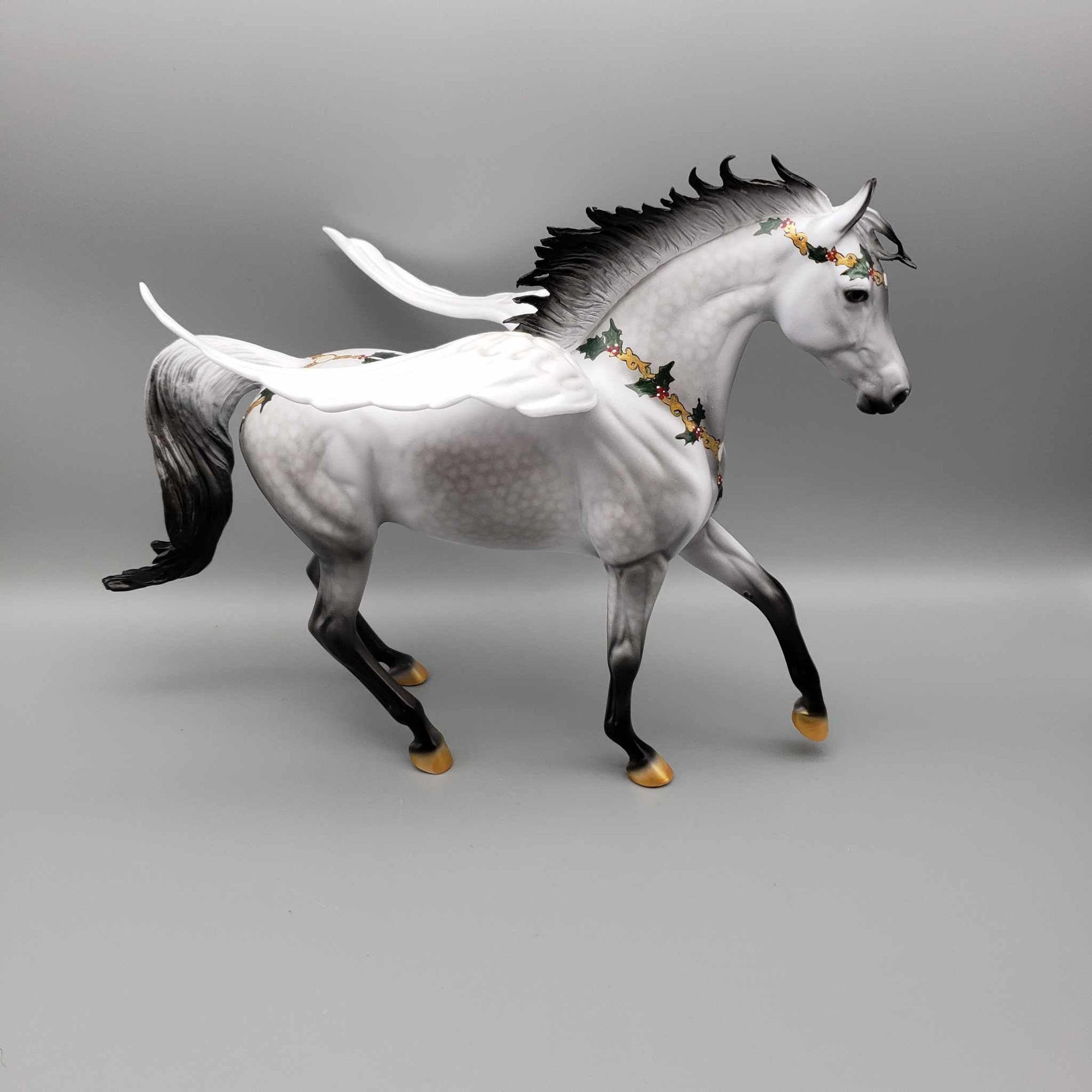 Angel Watching Over You OOAK Angel Wing Dappled Grey Arab Mare By Dawn Quick Holiday Best Offers 12/11/23