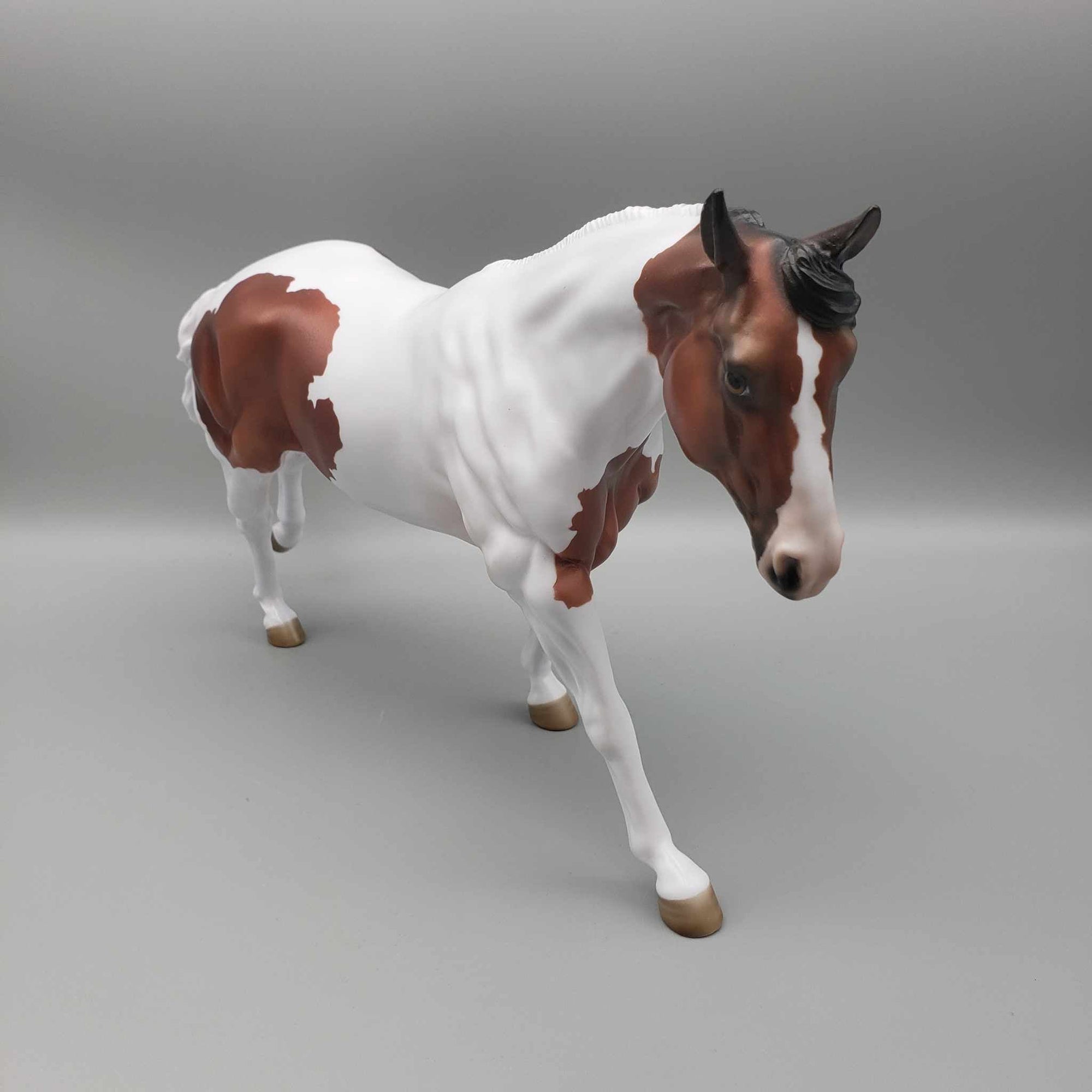 Wassail OOAK  Bay Tobiano Remington W/ Long Mane By Jess Hamill Holiday Sale HS23