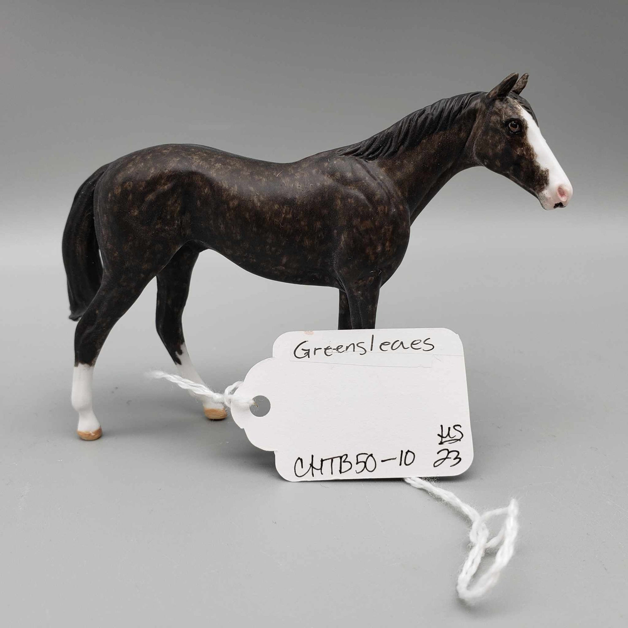 Greenleaes OOAK Star Dappled Dark Bay Thoroughbred Chip By Andrea Thomason Holiday Sale HS23