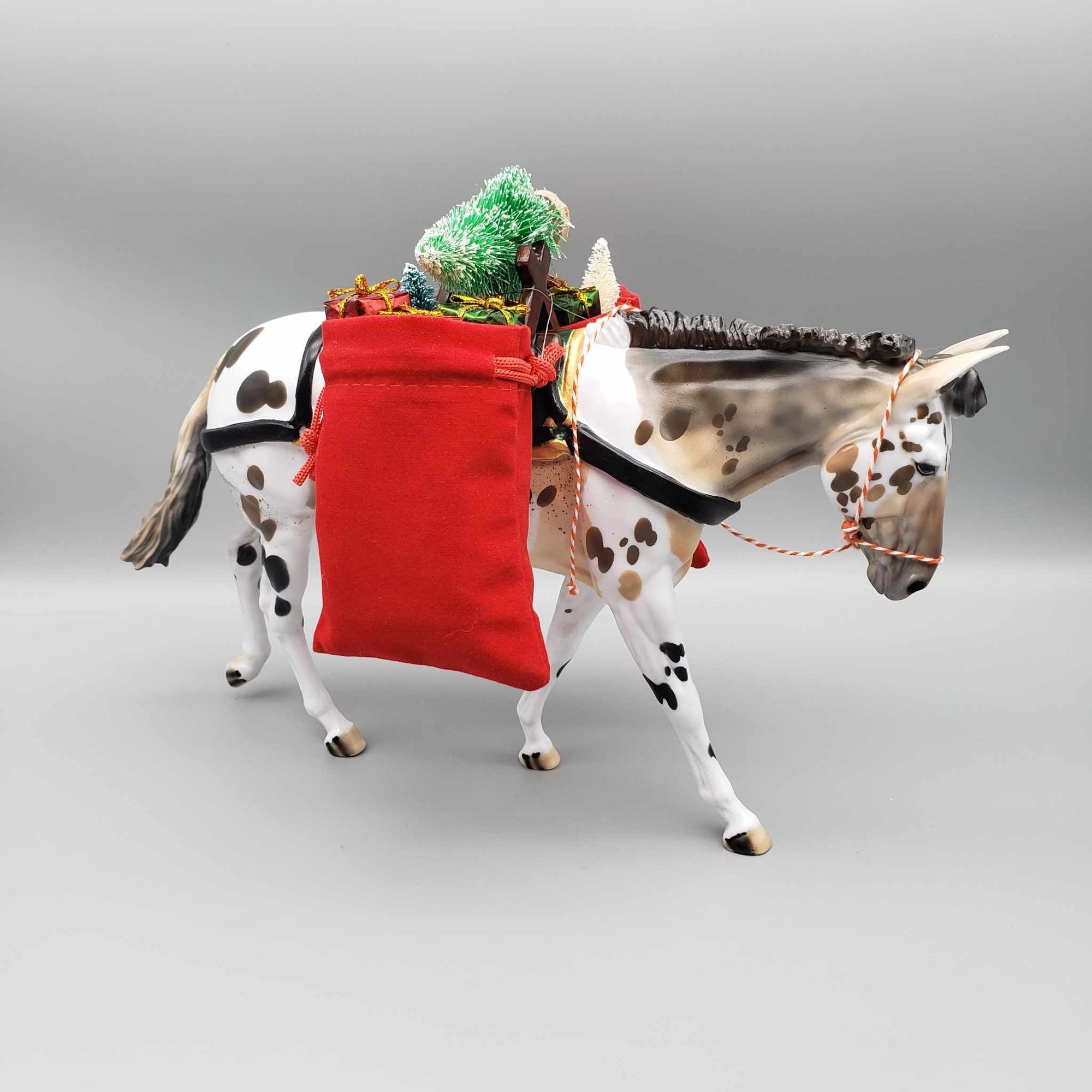 Gingerbread OOAK Appaloosa Pack Mule By Dawn Quick  Holiday Best Offers 12/11/23