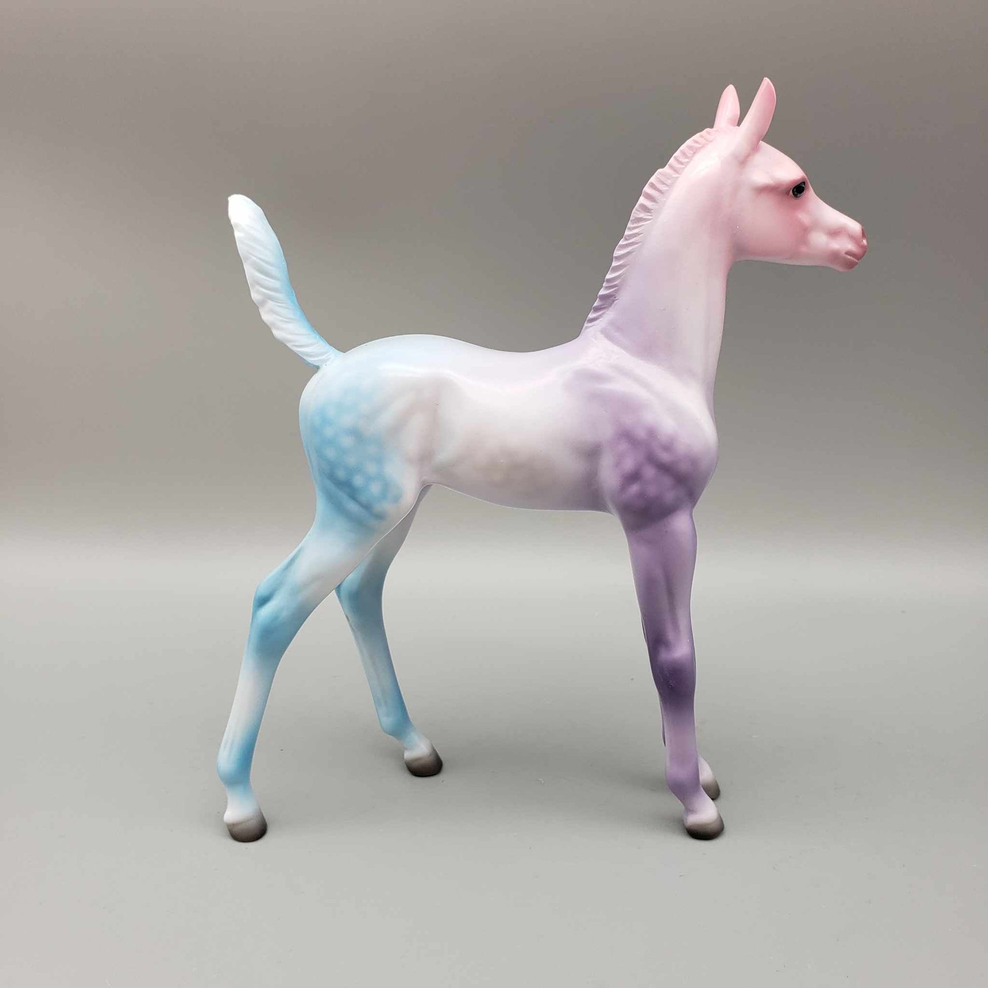 Delight OOAK Pink Blue Deco Arab Foal By Jess Hamill HS23
