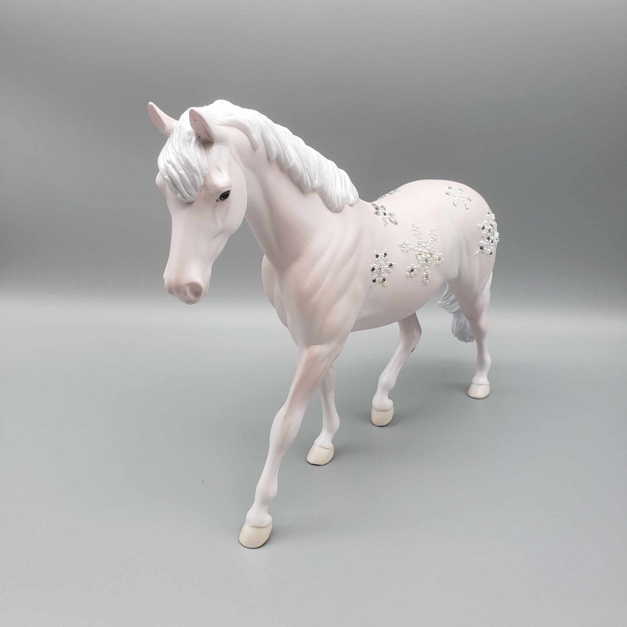 Season Sparkle OOAK Pink Bling Pony And Pillow Set By Jess Hamill Facebook Auction Holiday Sale HS23