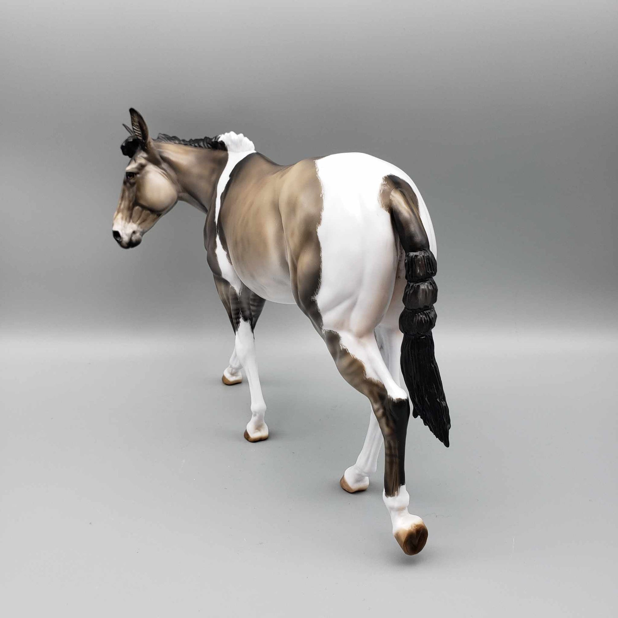 Pa-Rum Pum Pum Pum OOAK Grulla Tobiano Custom Mule By Julie Keim Holiday Best Offers 12/11/23