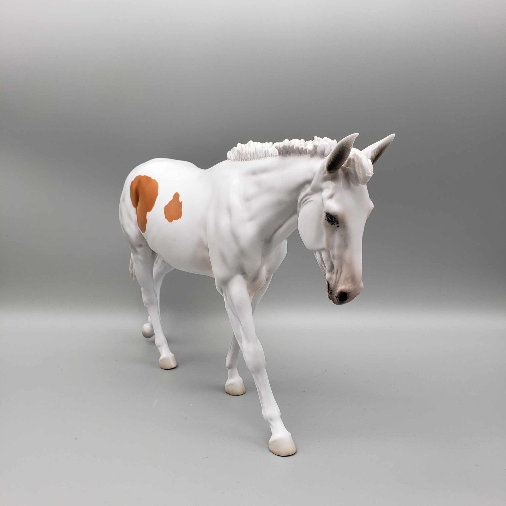 Carmel Cream OOAK Piebald Mule By Jess Hamill Holiday Sale HS23