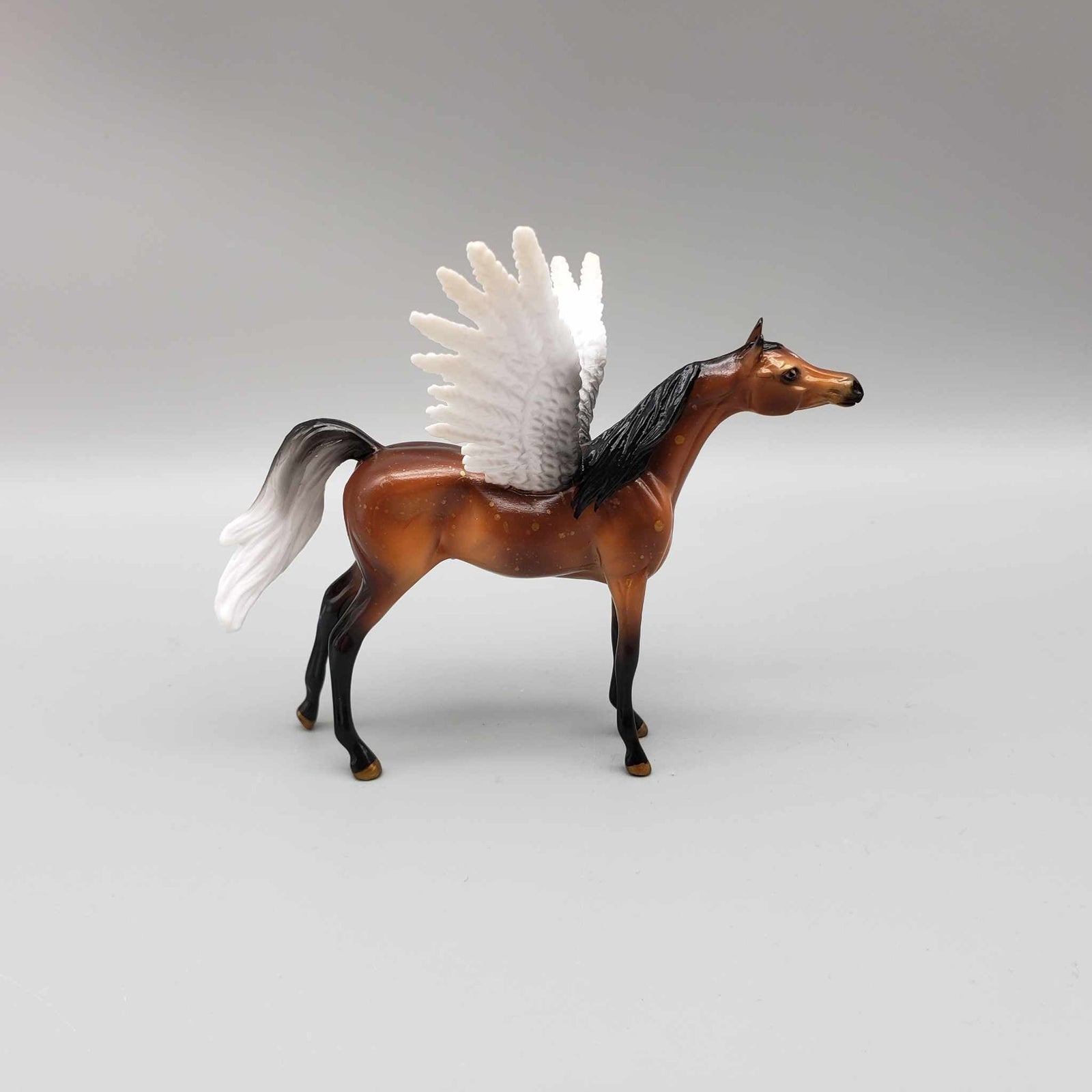 Seraphim OOAK Bay with Gold Flake Arabian Chip with Angel Wings By Ellen Robbins Holiday Sale HS23