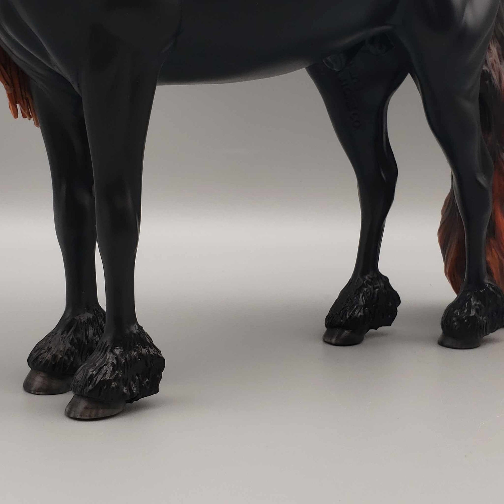 Rauschberg OOAK Sunbleached Black Friesian Stallion Andalusian By Myla Pearce Best Offers 10/09/23