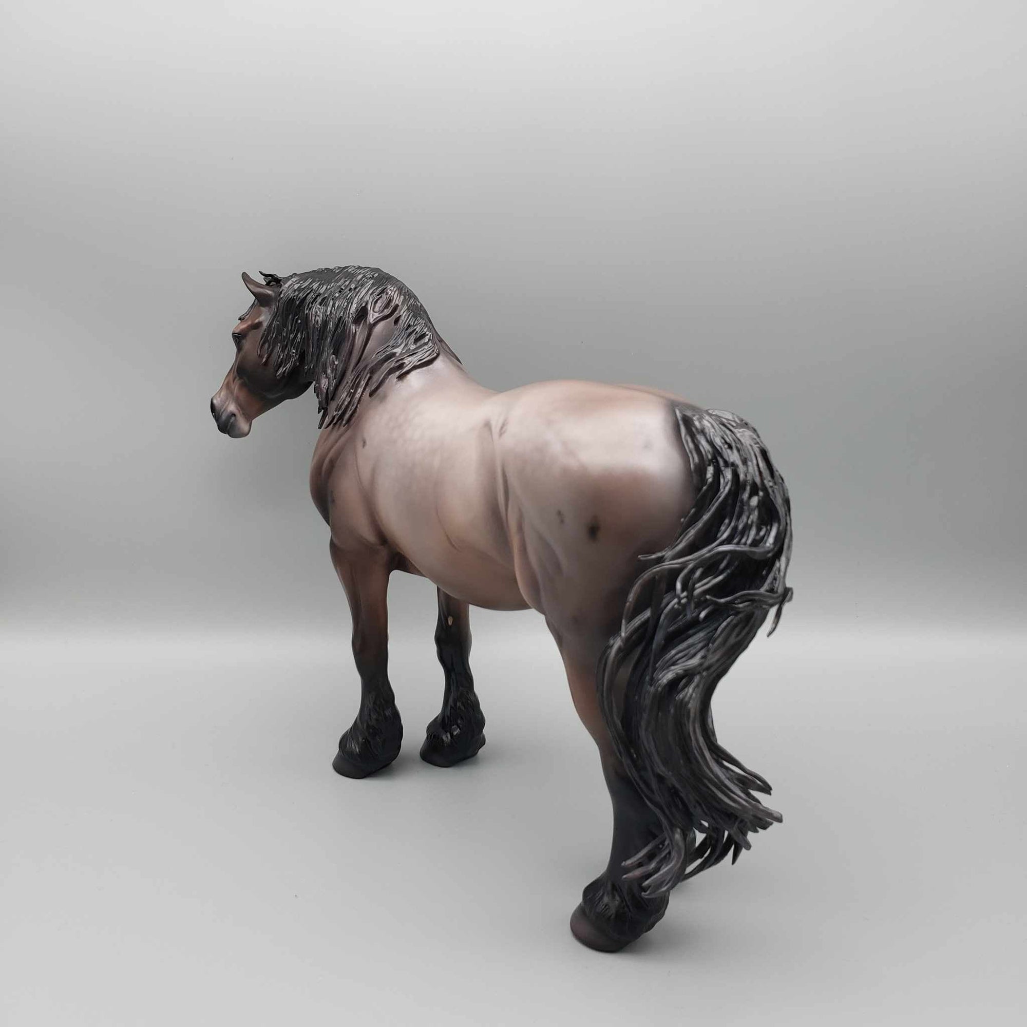 Embraer OOAK Dappled Bay Roan Heavy Draft Mare By Caroline Boydston Best Offer 11/6/23