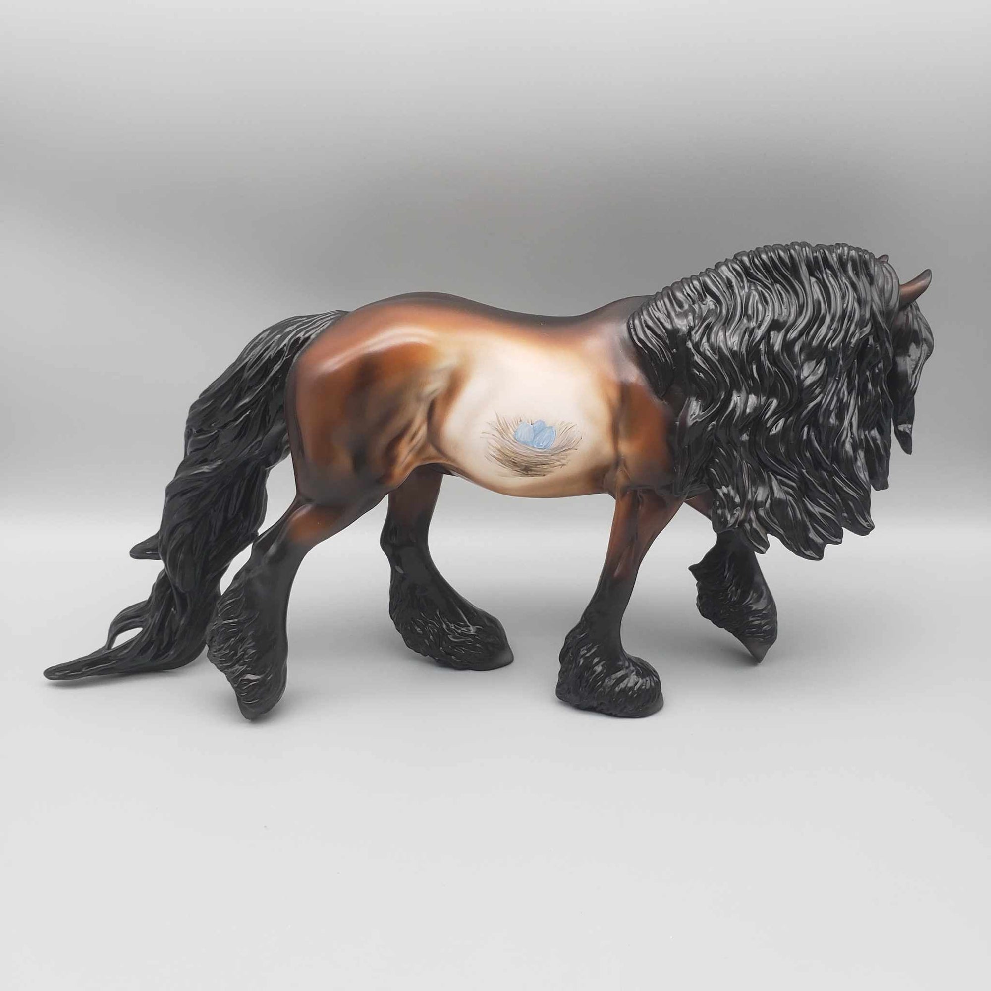 Togetherness  OOAK Bay Deco Cardinals / Nest Irish Cobb W/ Etched Star &amp; Snip By Angela Marleau Holiday Sale HS23