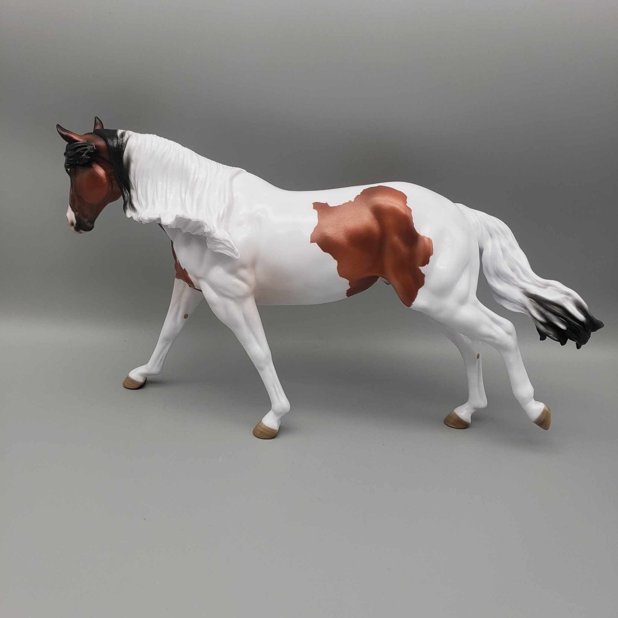 Wassail OOAK  Bay Tobiano Remington W/ Long Mane By Jess Hamill Holiday Sale HS23