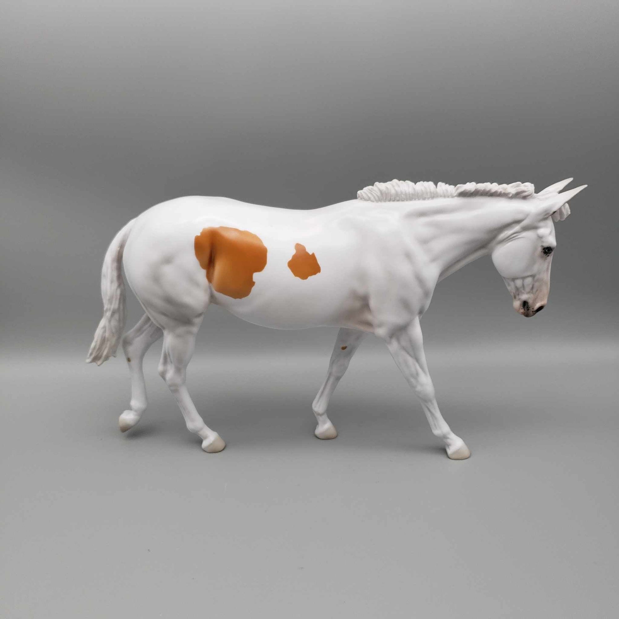 Carmel Cream OOAK Piebald Mule By Jess Hamill Holiday Sale HS23