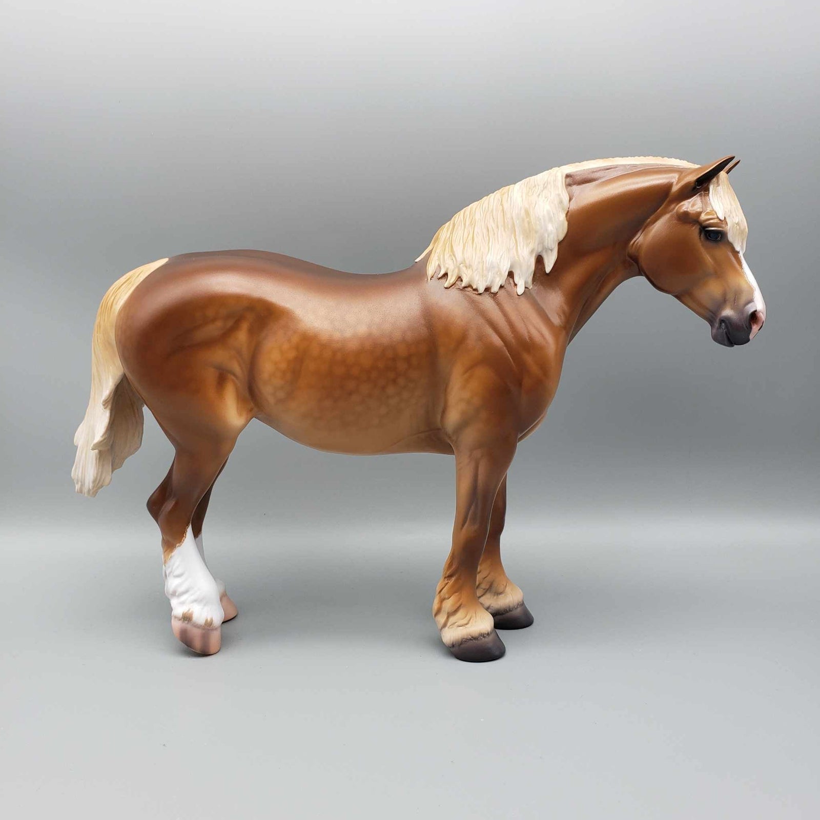 Airacomet OOAK Dappled Chestnut Heavy Draft Mare By Caroline Boydston Best Offer 11/13/23