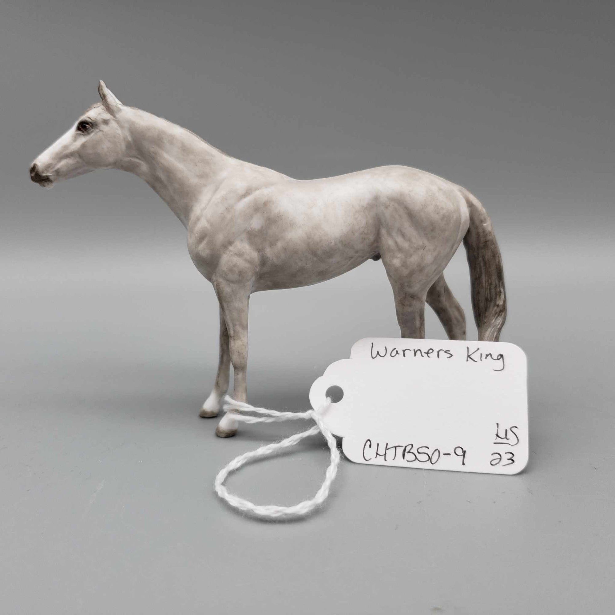 Warners King OOAK Gray Thoroughbred Chip By Andrea Thomason Holiday Sale HS23