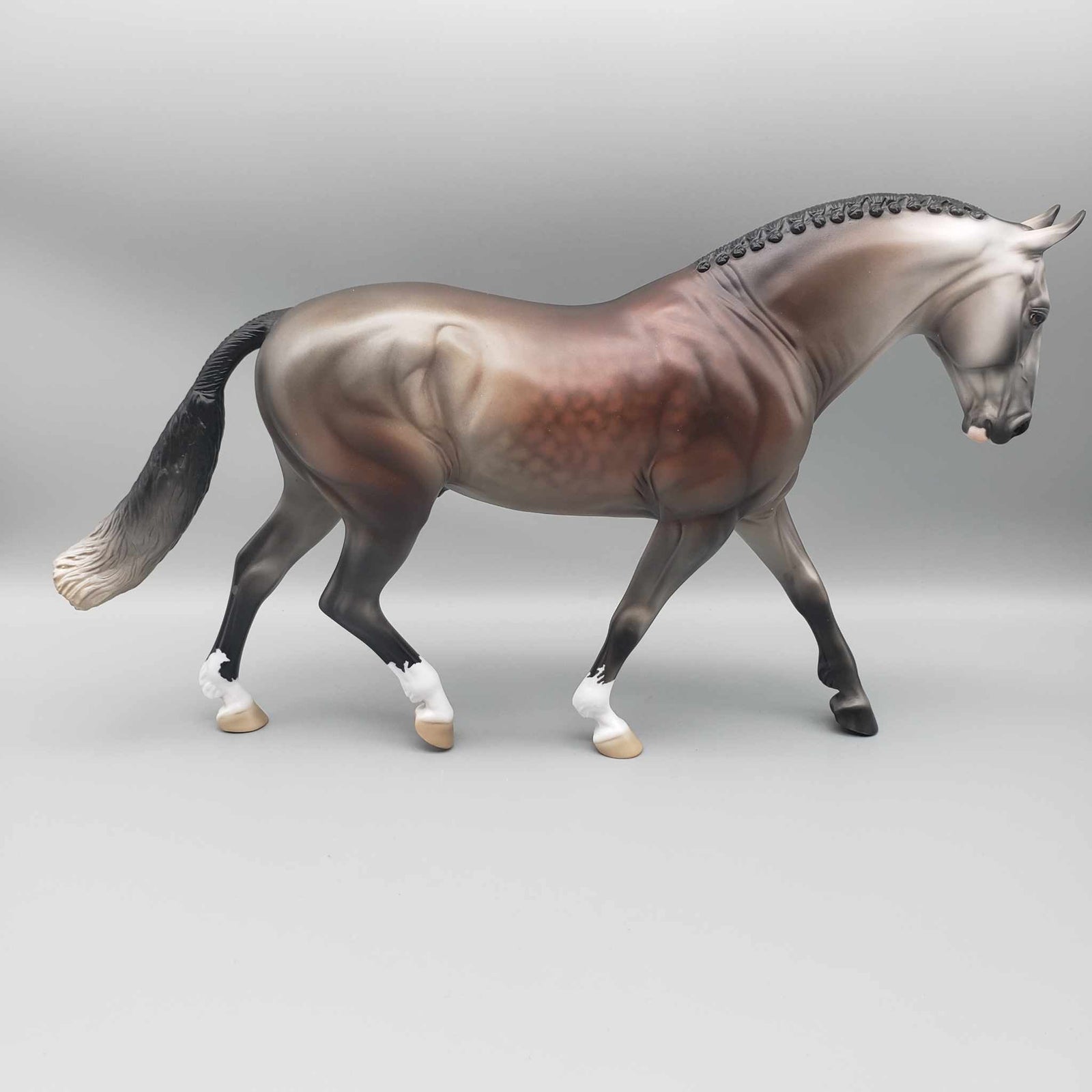 Epiphany OOAK Dappled Bay Going Gray Irish Draft By Jess Hamill Holiday Sale HS23