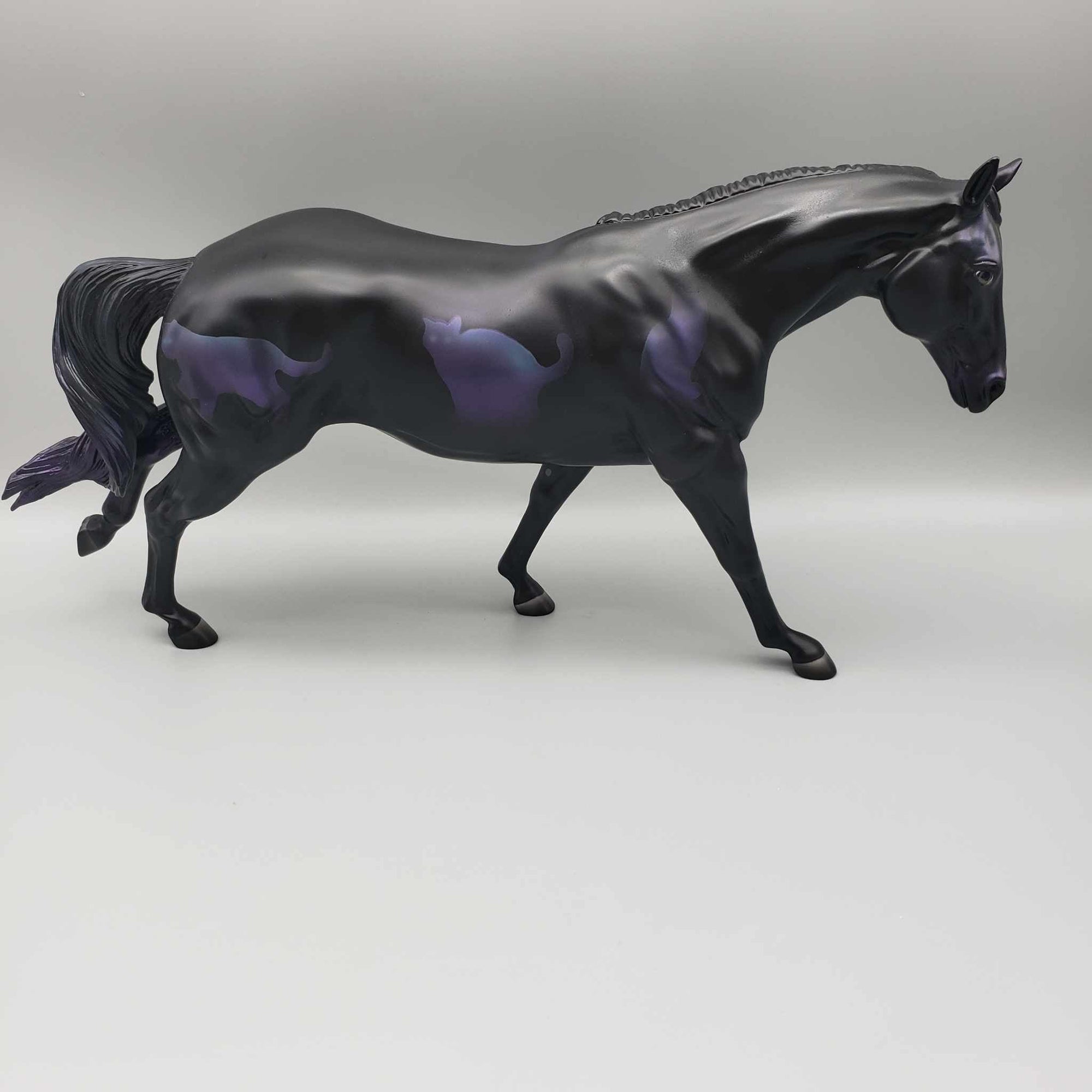 Too Cute To Spook OOAK Deco Purple and Cats Halloween Remy By Angela Marleau MM23