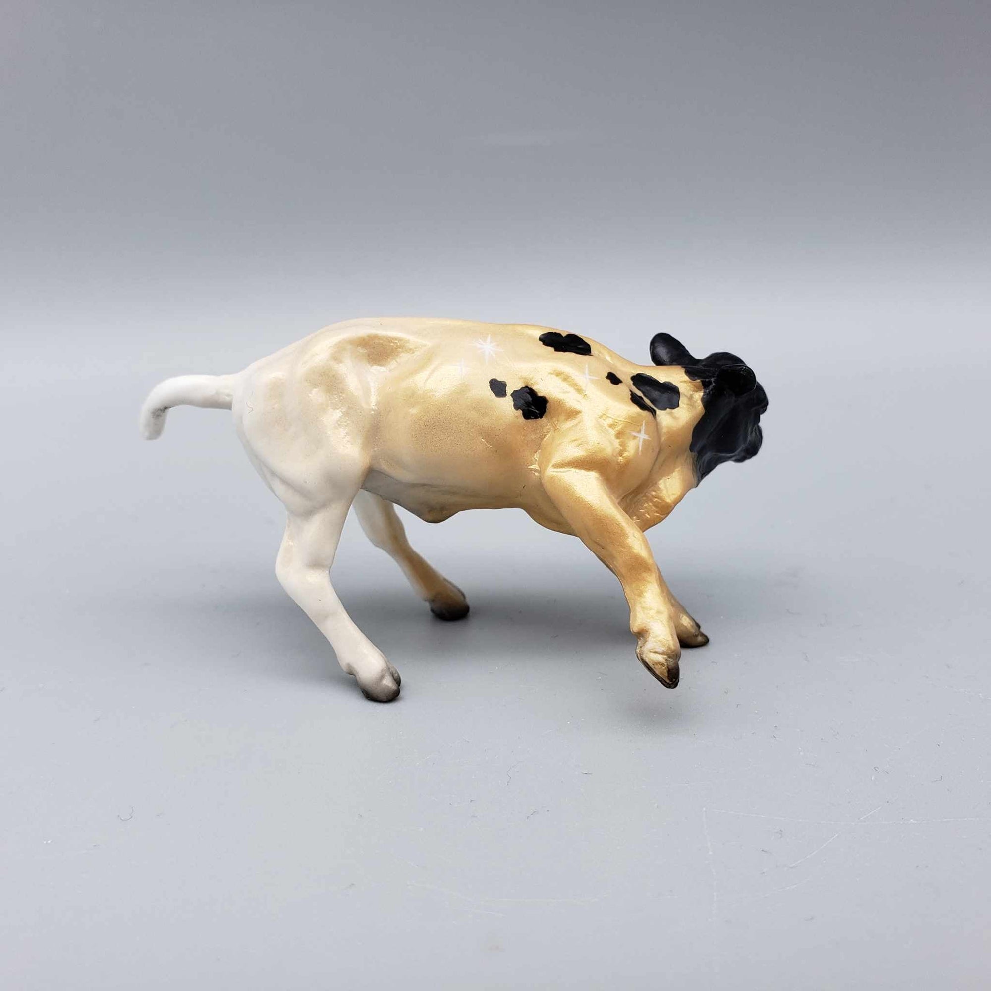 Champagne Toast OOAK Deco Calf Chip By Jess Hamill New Year Sales Collection NY23