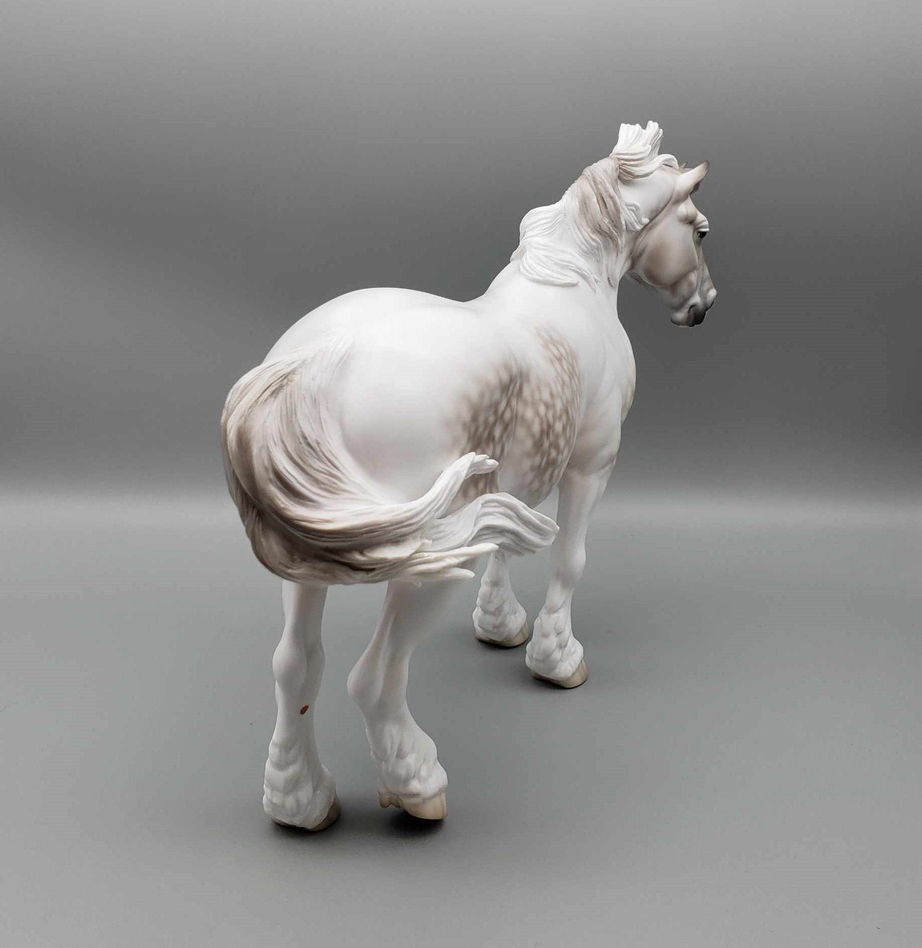 Christmas Past OOAK Rose Grey Tobiano Heavy Draft Mare By Jess Hamill Holiday Best Offers 12/11/23