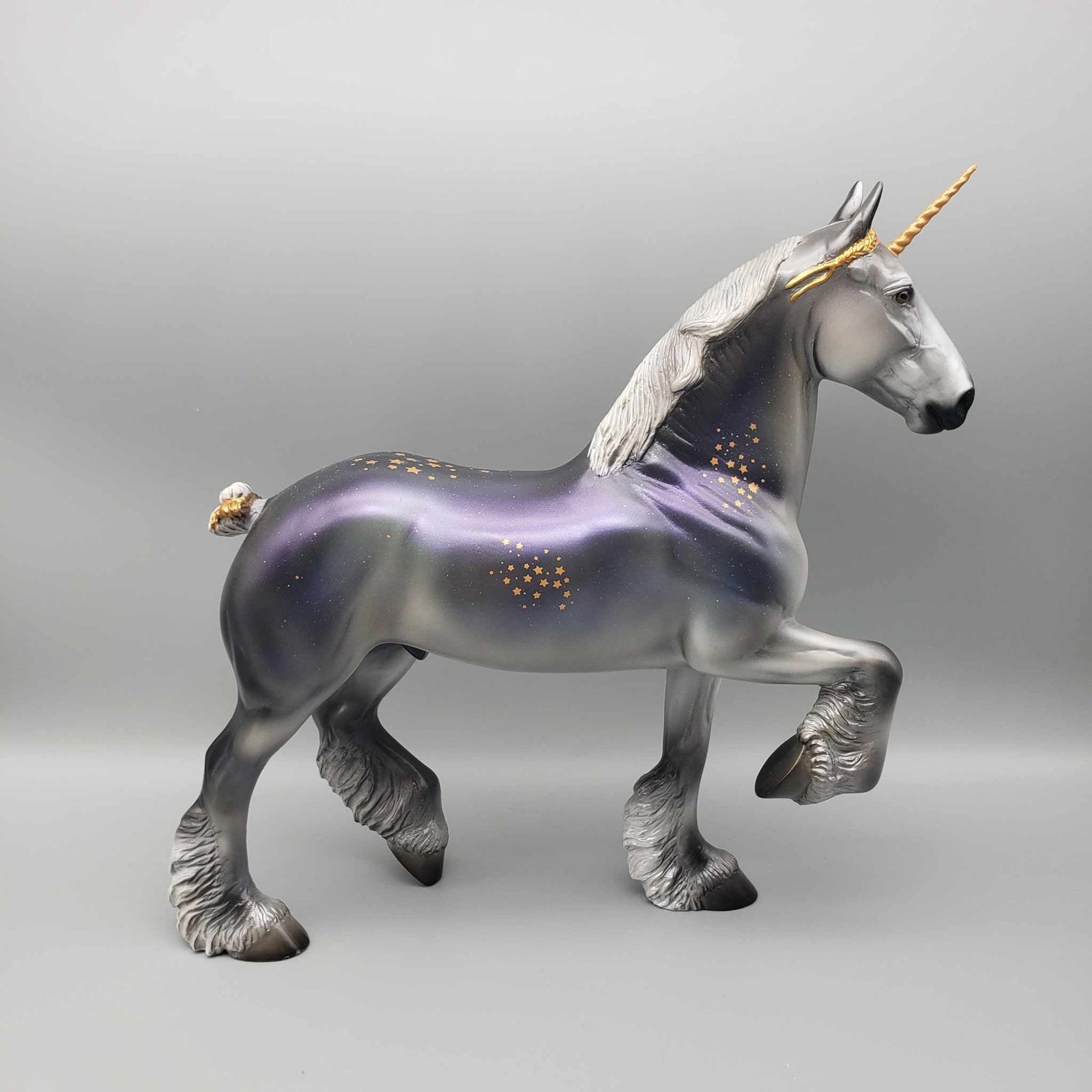 Dreamland OOAK Deco Fairytail Night Sky Trotting Drafter Unicorn By Angela Marleau  FACEBOOK AUCTION Fall Into Autumn Random Drop Sale