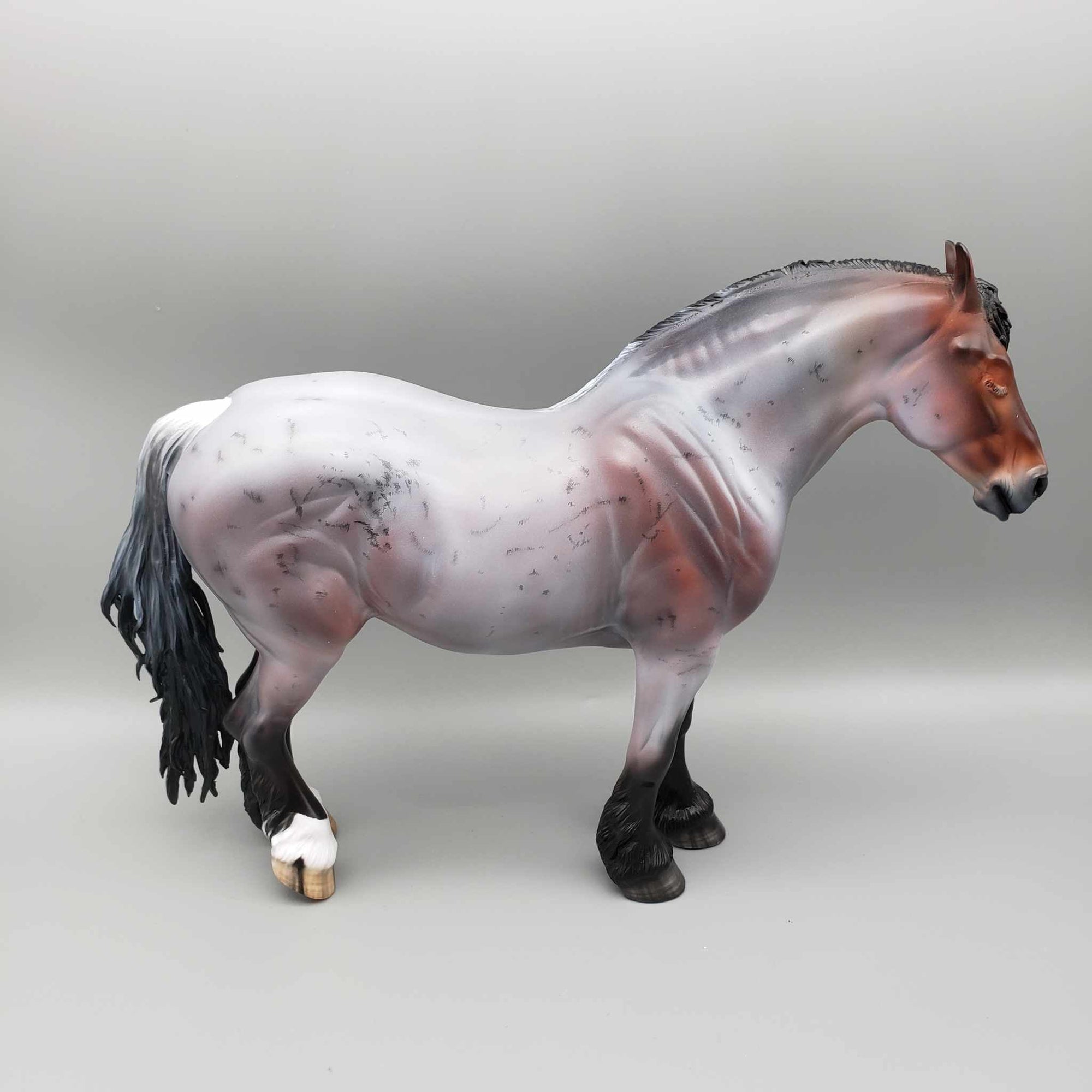 Sleepy Sue OOAK Bay Roan With Cornspots Heavy Draft Mare By Myla Pearce Best Offers 10/16/23