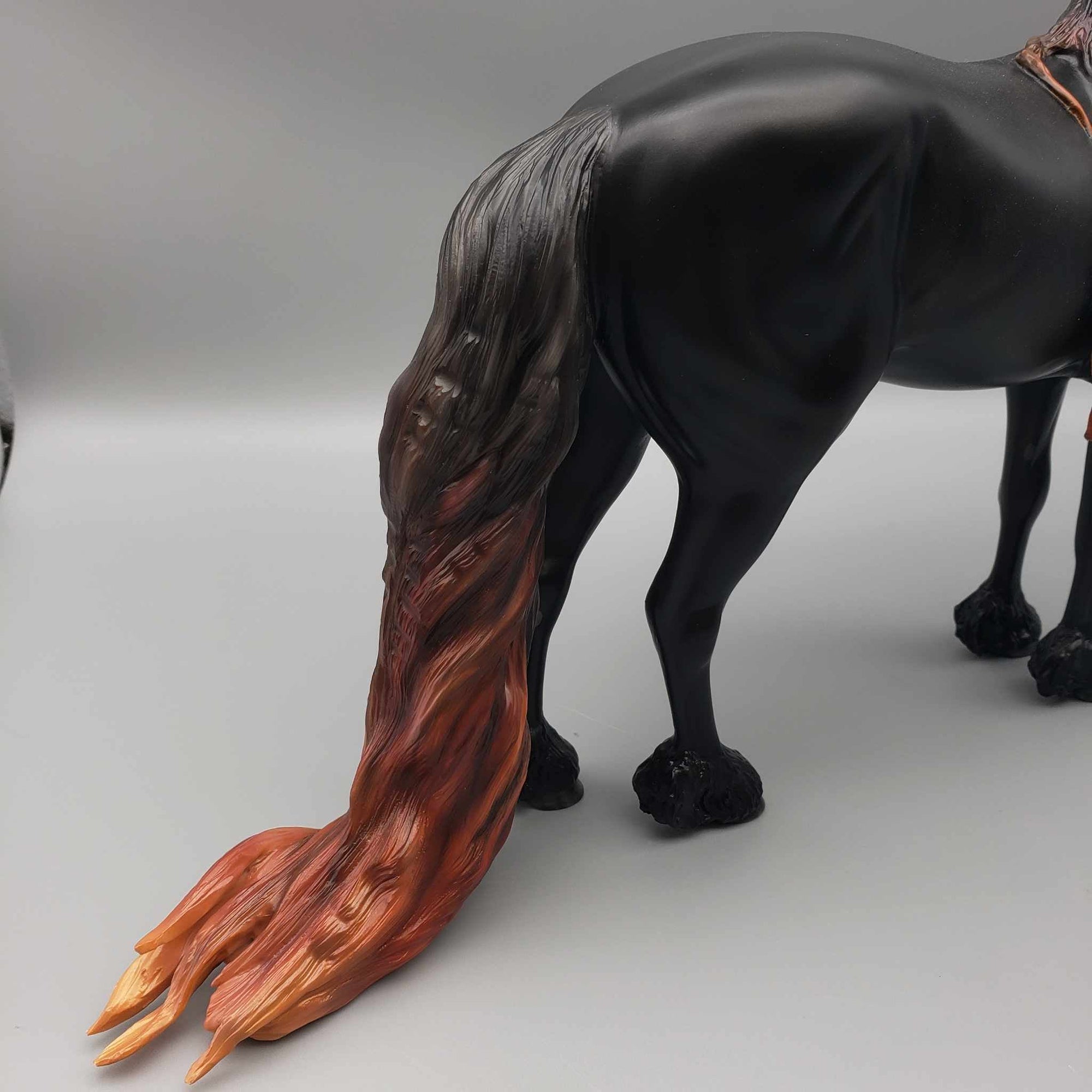 Rauschberg OOAK Sunbleached Black Friesian Stallion Andalusian By Myla Pearce Best Offers 10/09/23