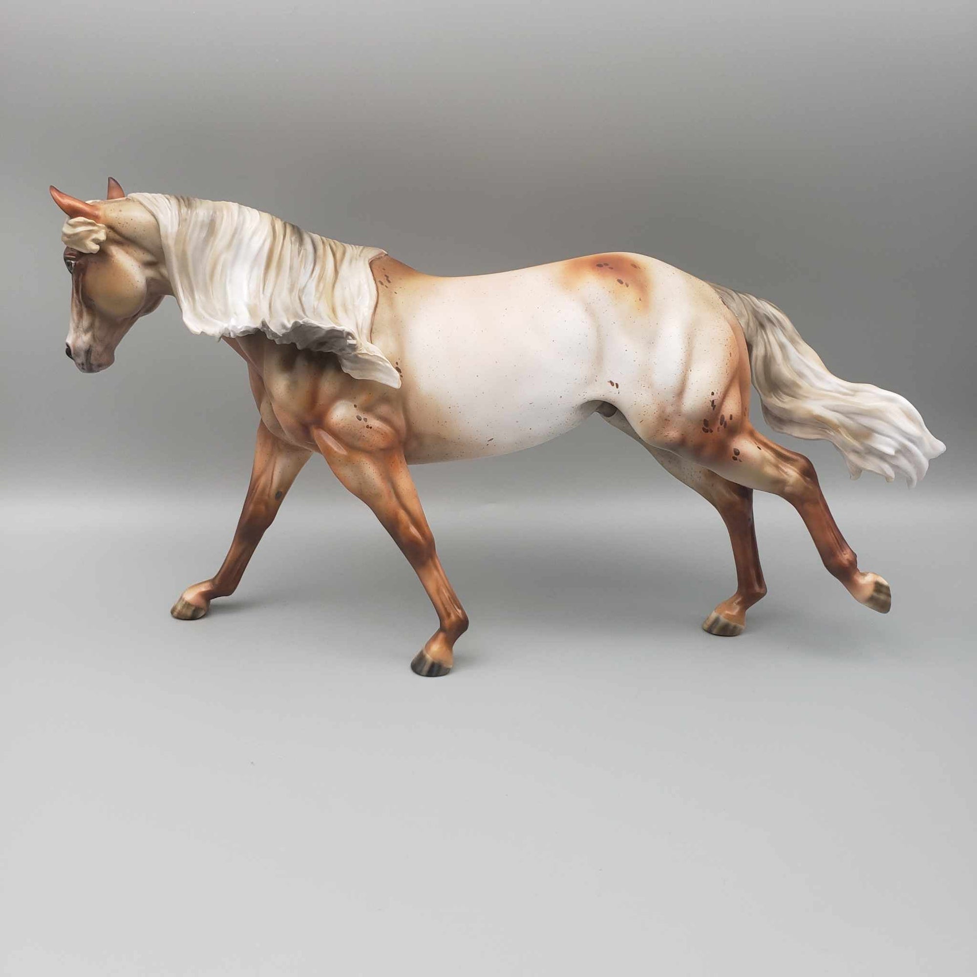 Here for the Boos OOAK Chestnut Appaloosa Remington By Julie Keim Moonlight Madness 2023 MM23