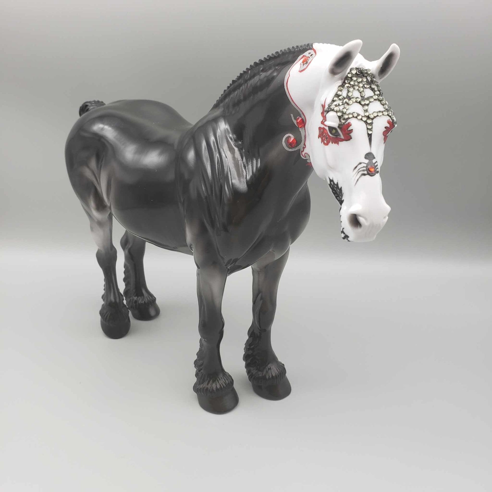 Black Widow OOAK Sugar Skull Heavy Draft By Dawn Quick Facebook Auction Fall Into Autumn Random Drop Sale 9/23