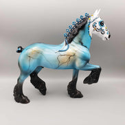 Amado OOAK Turquoise Sugar Skull Trotting Drafter By Dawn Quick FACEBOOK AUCTION Fall Into Autumn Random Drop Sale