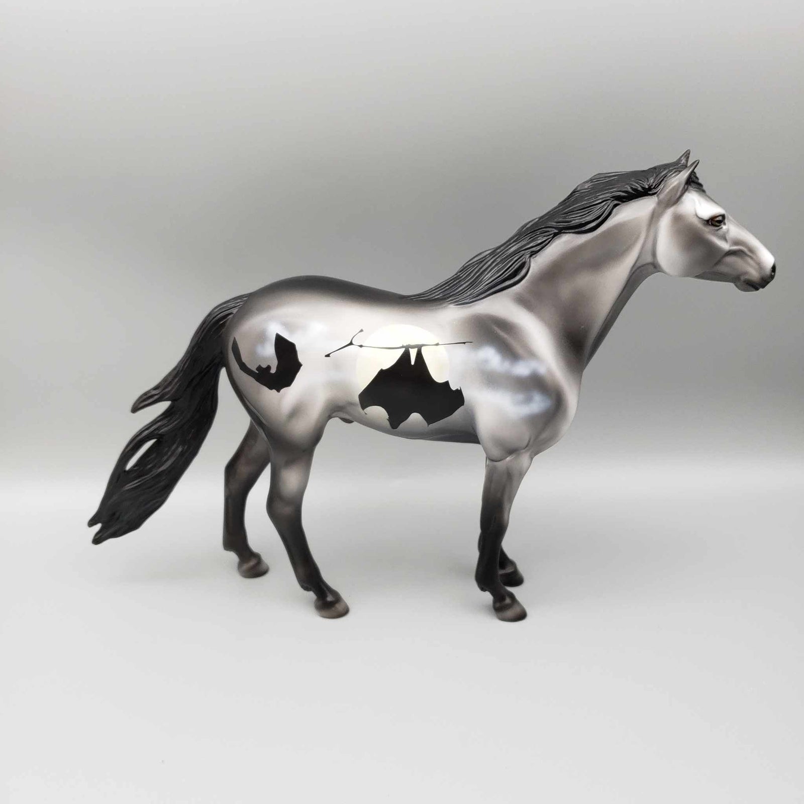 Takacs LE-18 (Bat Series) Halloween Deco Gray Mustang  By Dawn Quick Moonlight Madness 2023 MM23