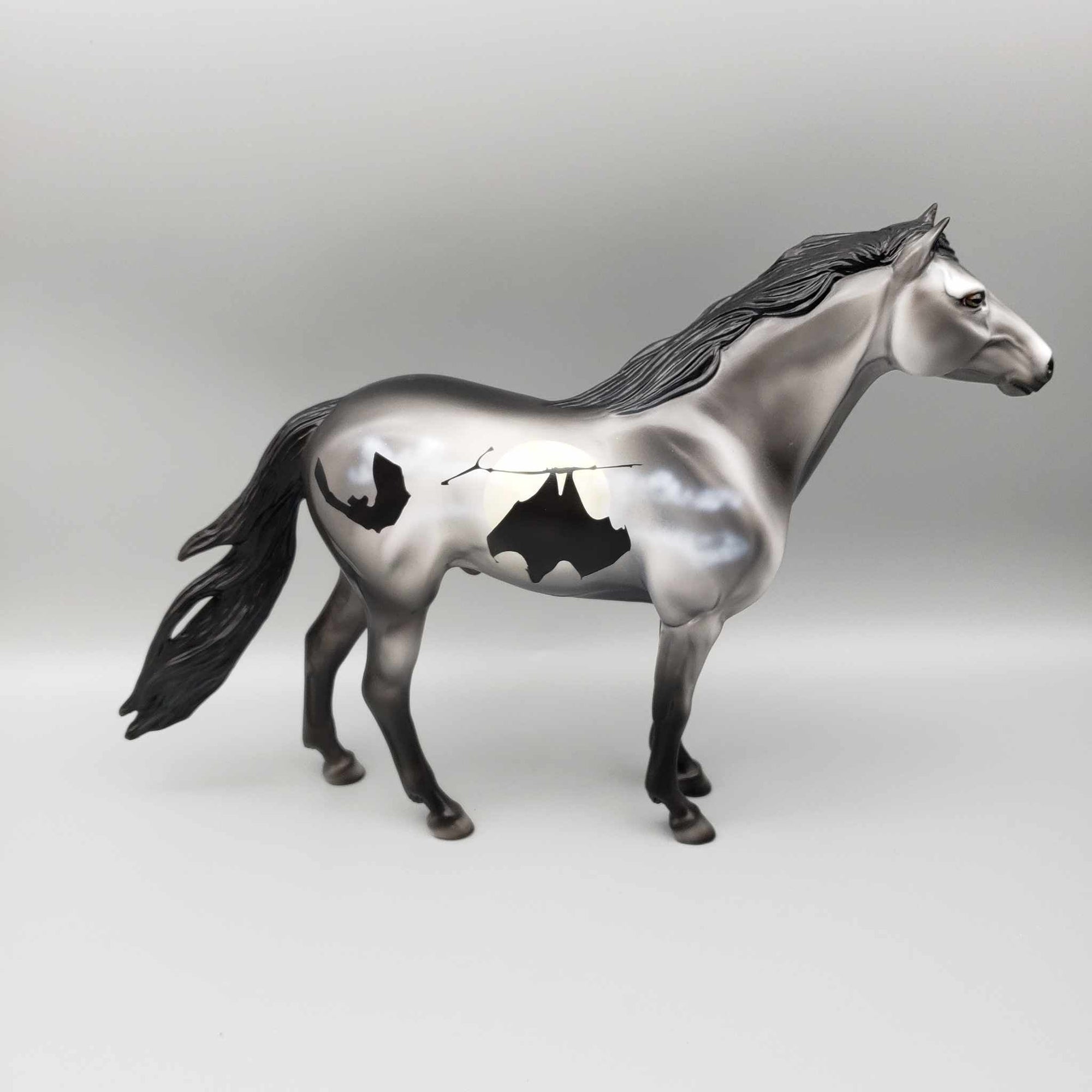 Takacs LE-18 (Bat Series) Halloween Deco Gray Mustang  By Dawn Quick Moonlight Madness 2023 MM23