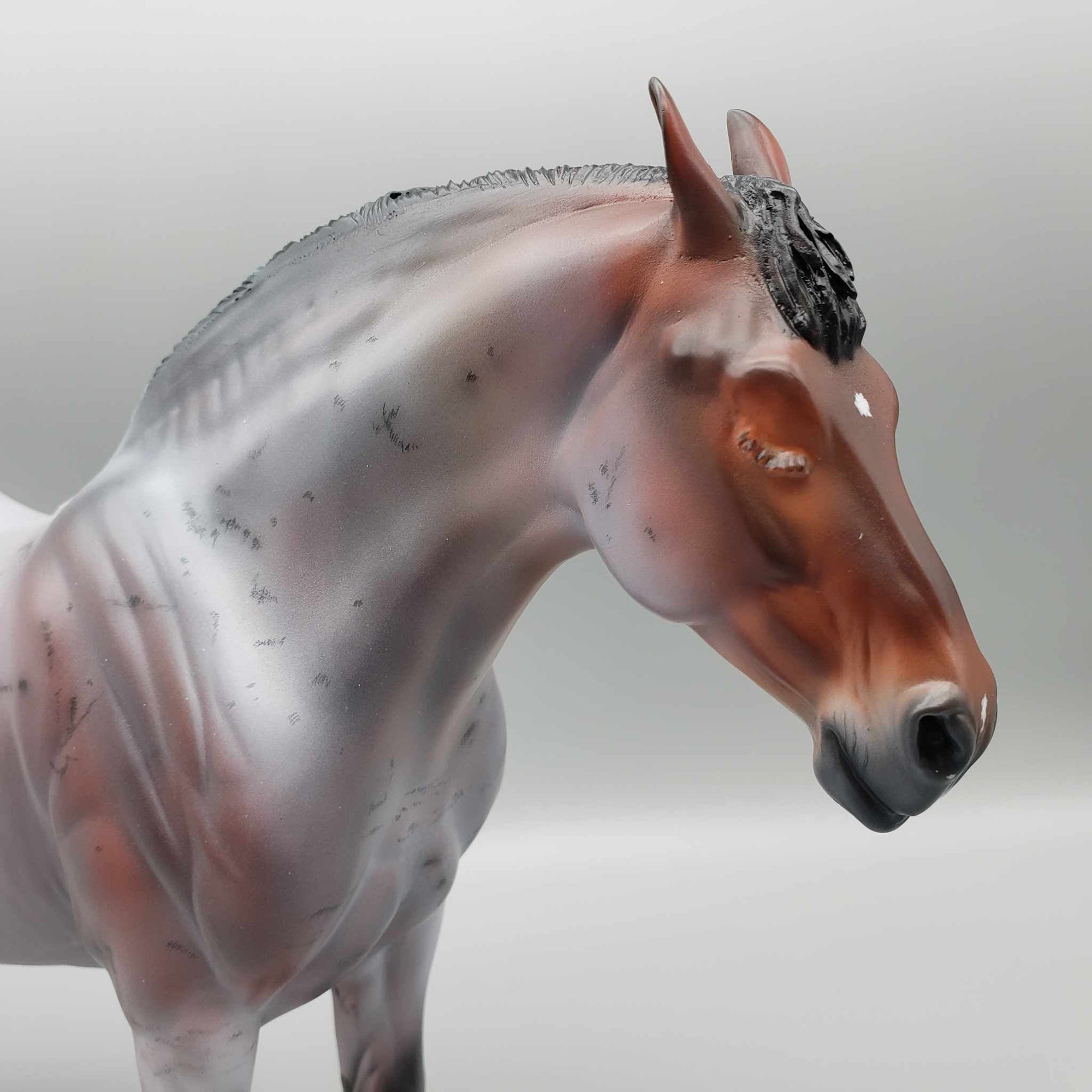 Sleepy Sue OOAK Bay Roan With Cornspots Heavy Draft Mare By Myla Pearce Best Offers 10/16/23