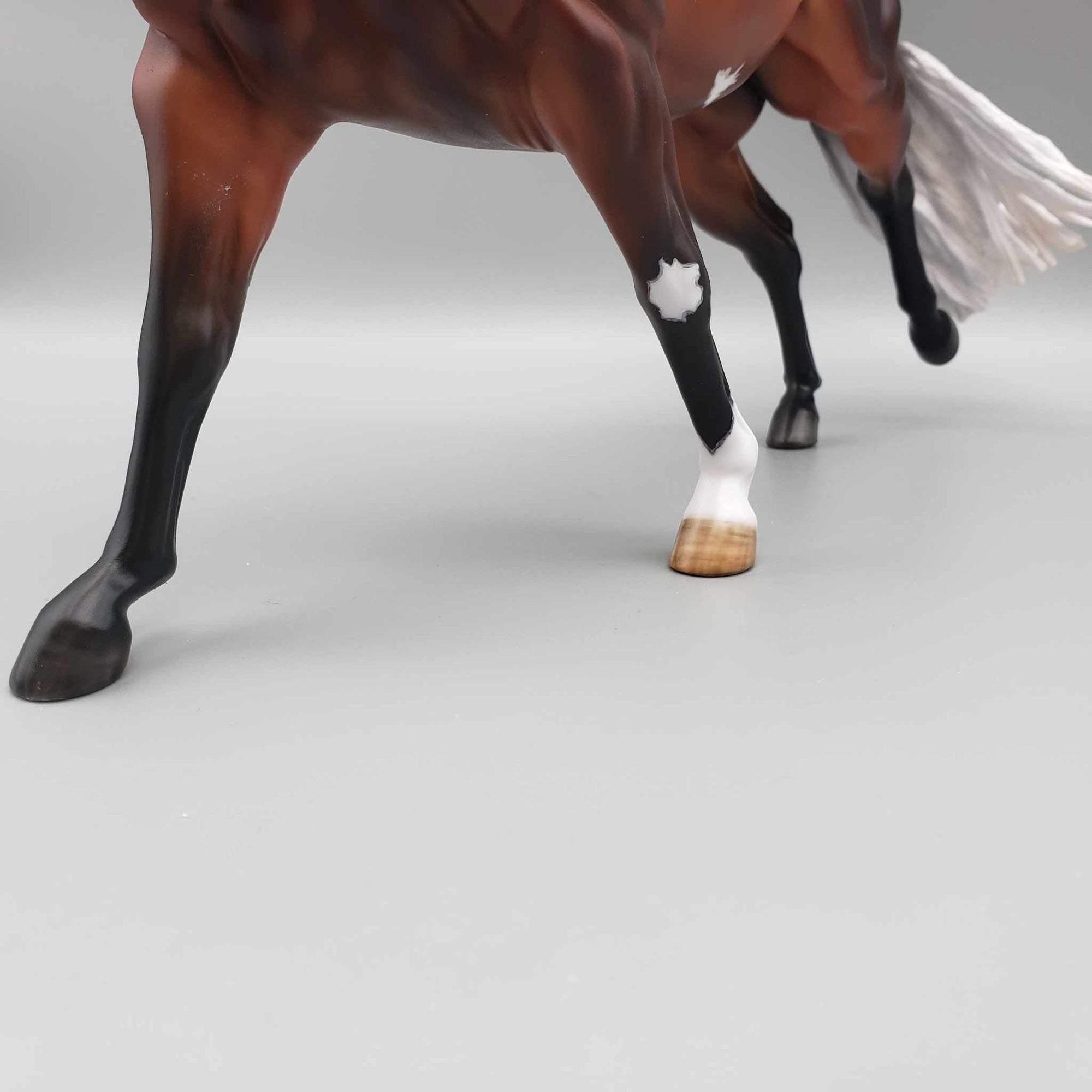 Split Personality OOAK Dappled Bay Overo Running Stock Horse By Myla Pearce Best Offers 10/16/23