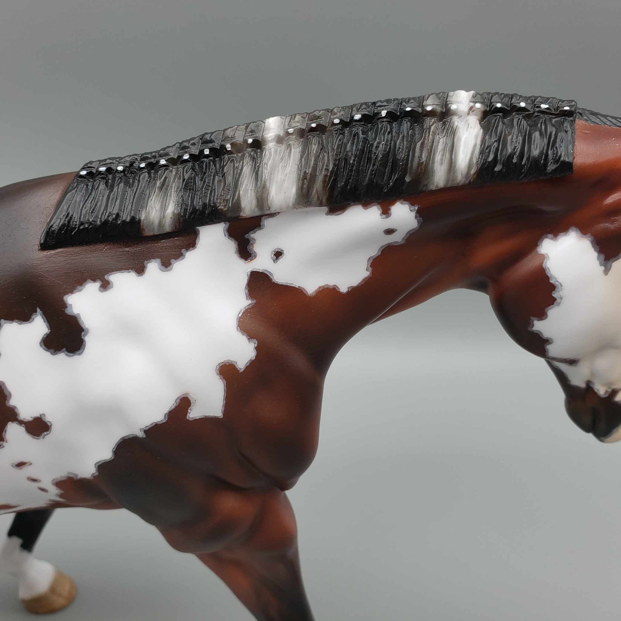 Split Personality OOAK Dappled Bay Overo Running Stock Horse By Myla Pearce Best Offers 10/16/23