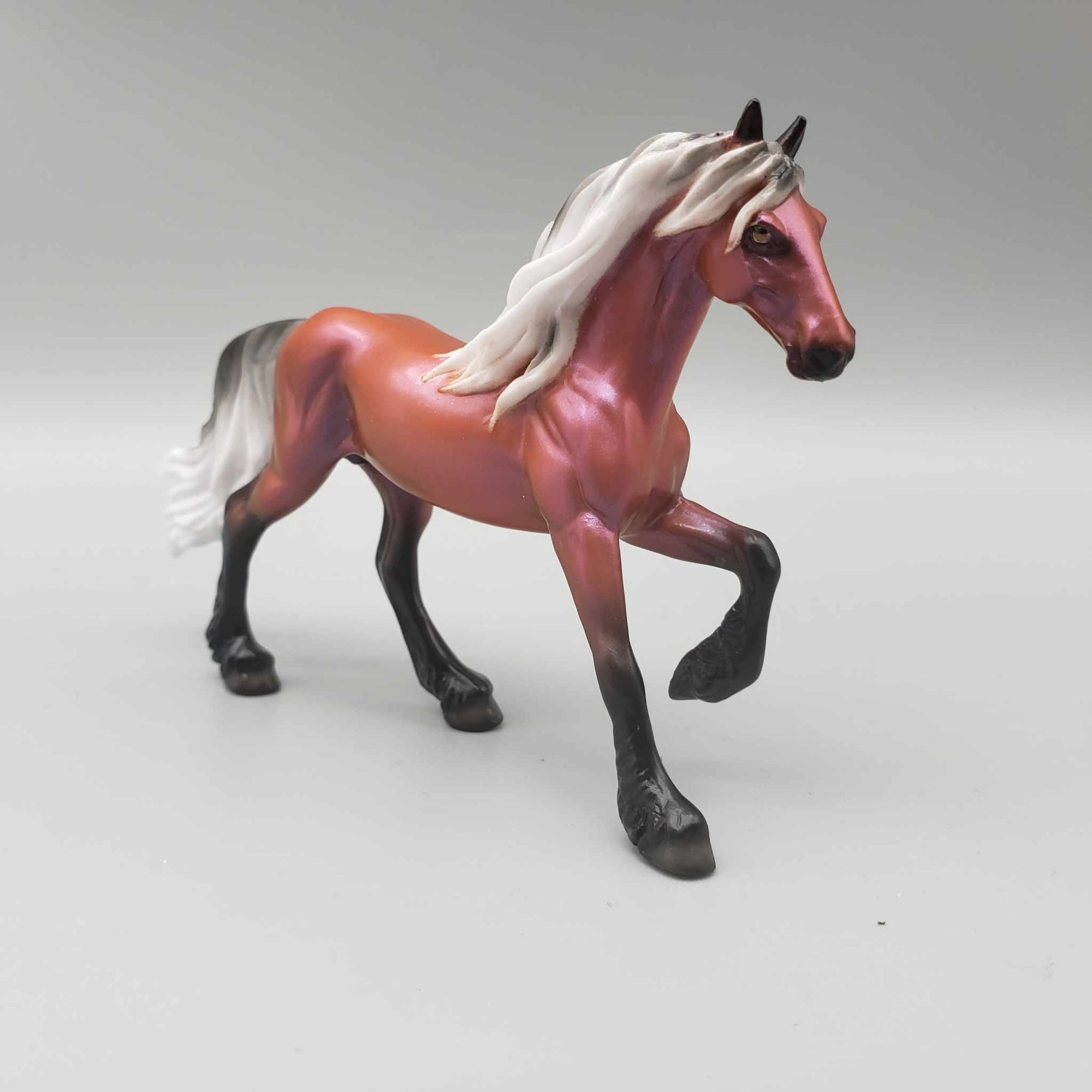 Thorny Rose OOAK Deco Red Silver Bay Inspired By Legend Friesian Chip By Ellen Robbins Moonlight Madness 2023 MM23