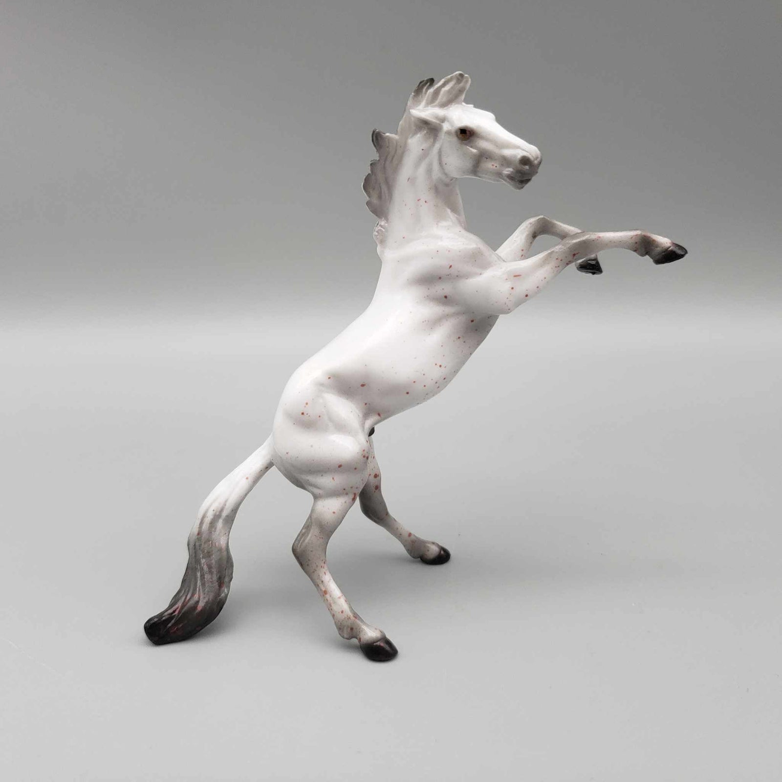 Sharpe OOAK Deco Gray w/ Splatter Inspired By Crimson Peak Blacklight Reactive Rearing Chip By Ellen Robbins Moonlight Madness 2023 MM23